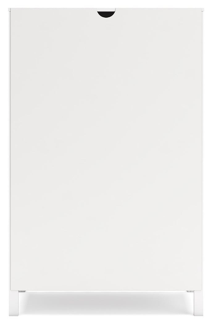 Hallityn Full Panel Headboard with Dresser, Chest and 2 Nightstands in White - PKG019034