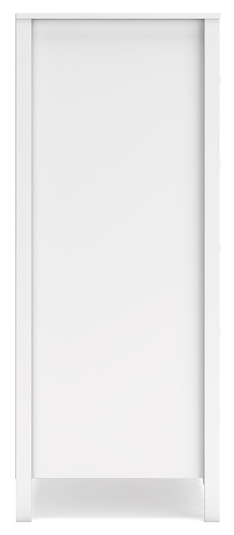 Hallityn Full Tent Bed with Dresser, Chest and Nightstand in White - PKG018827