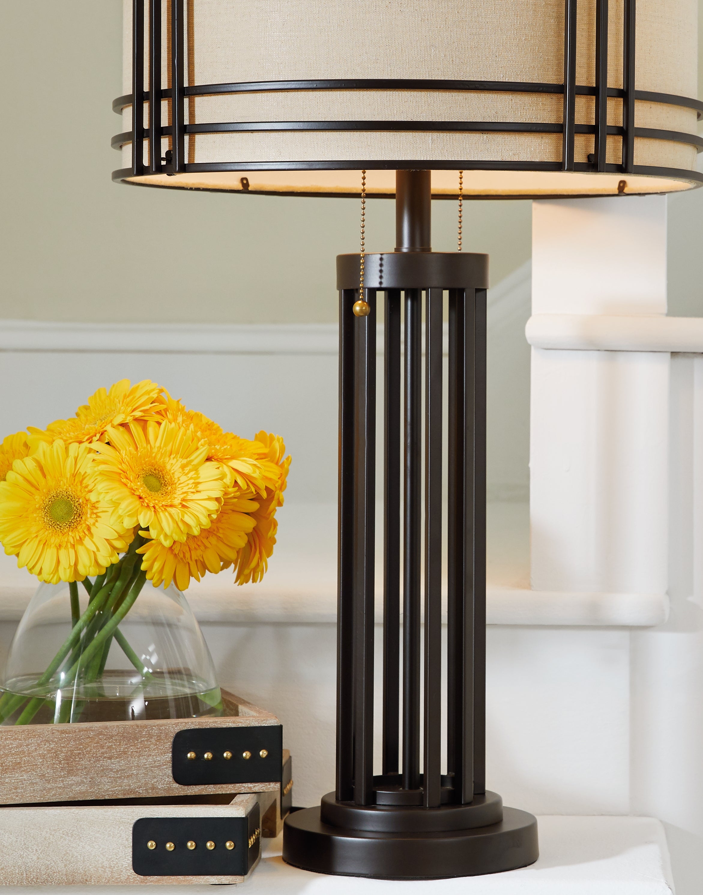 Hanswell Dark Brown Table Lamp (Set of 2) - L208294X2