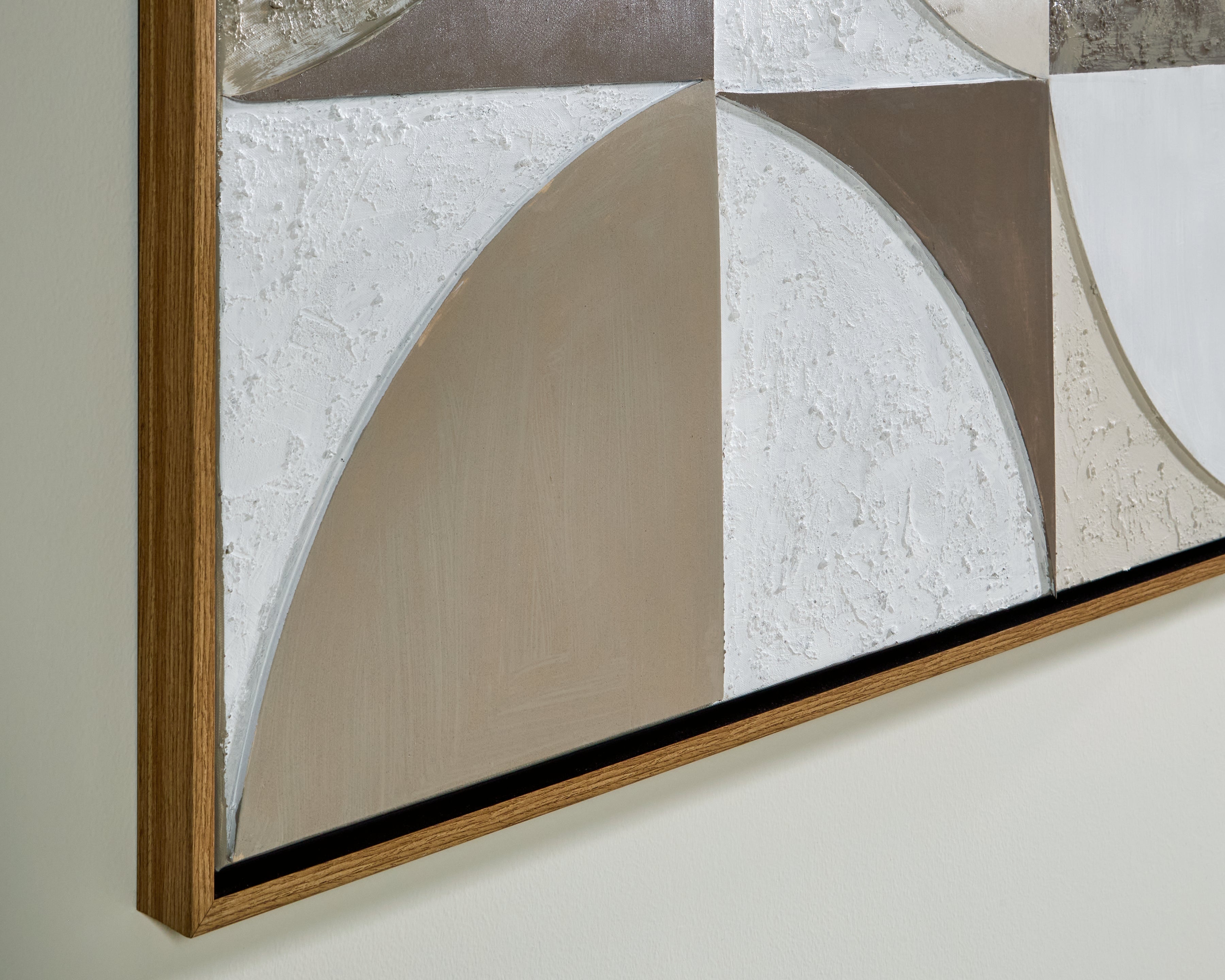 Harelman Tan/Taupe/White Wall Art - A8000502