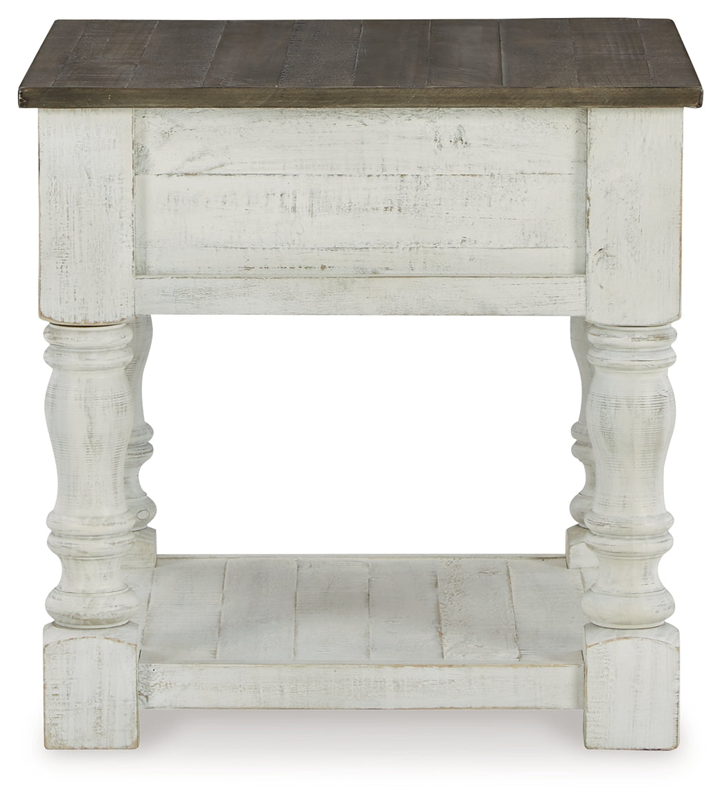 Havalance Coffee Table with 2 End Tables in White/Gray - PKG013789