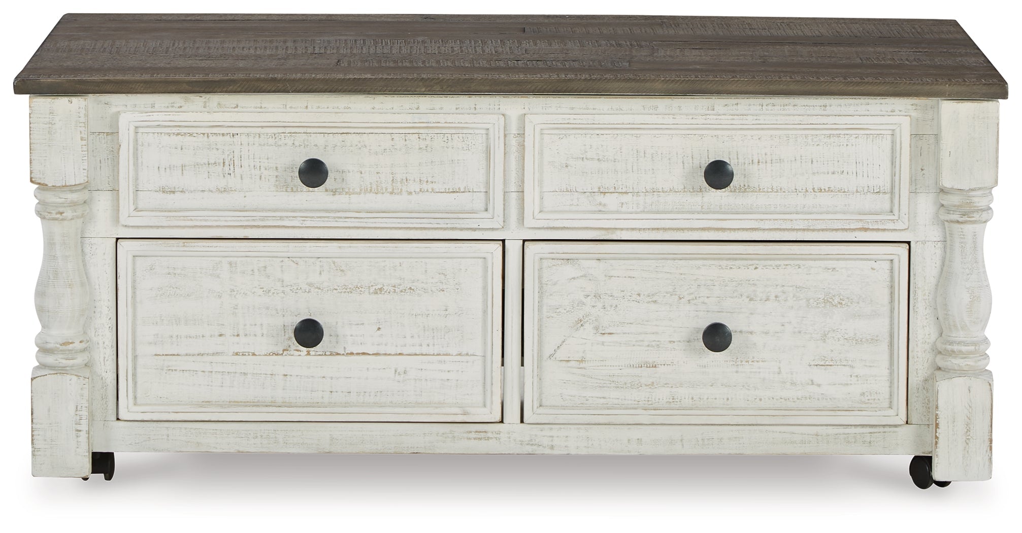 Havalance Coffee Table with 2 End Tables in White/Gray - PKG013789