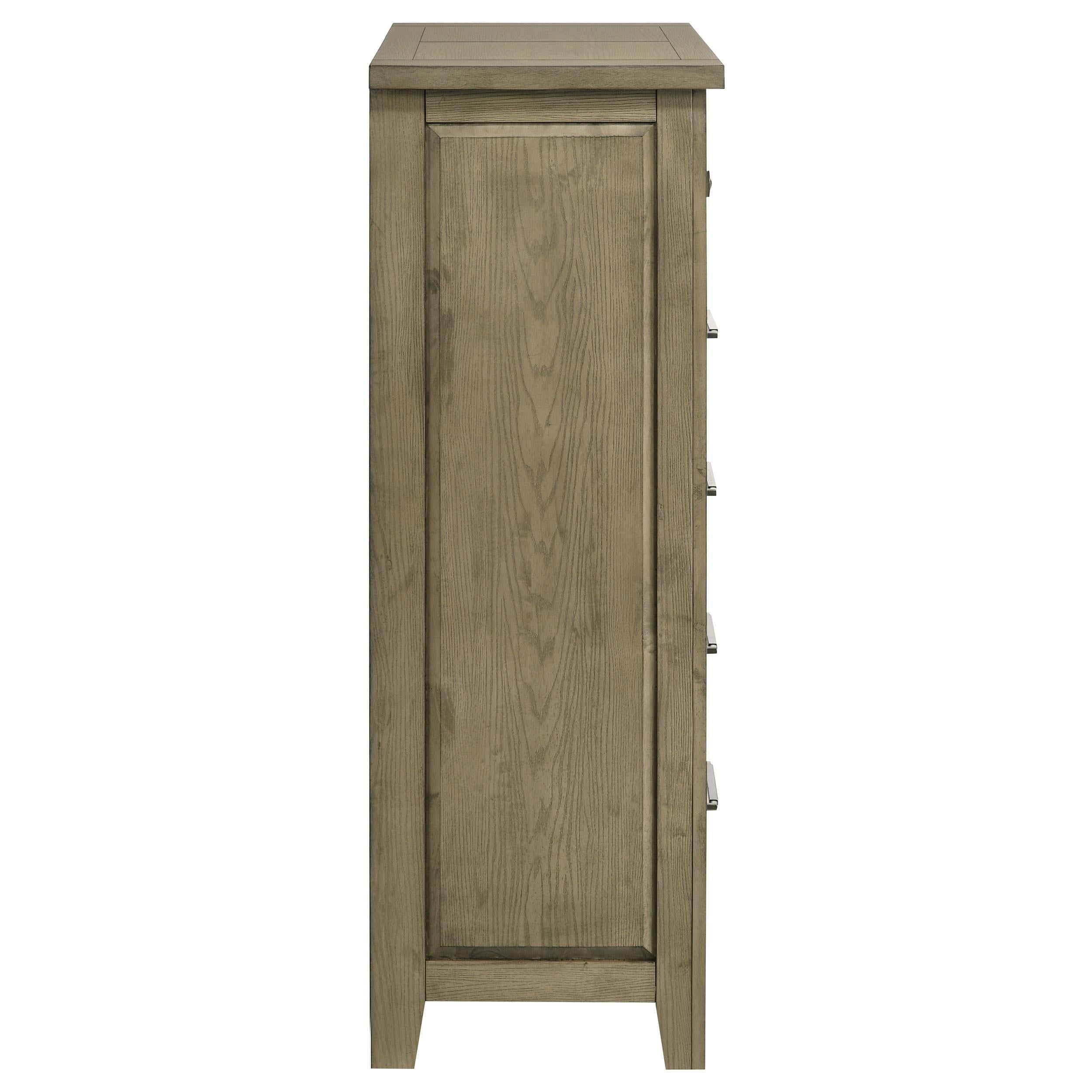 Hazlewood 5-drawer Bedroom Chest of Drawers Vineyard Oak - 207535