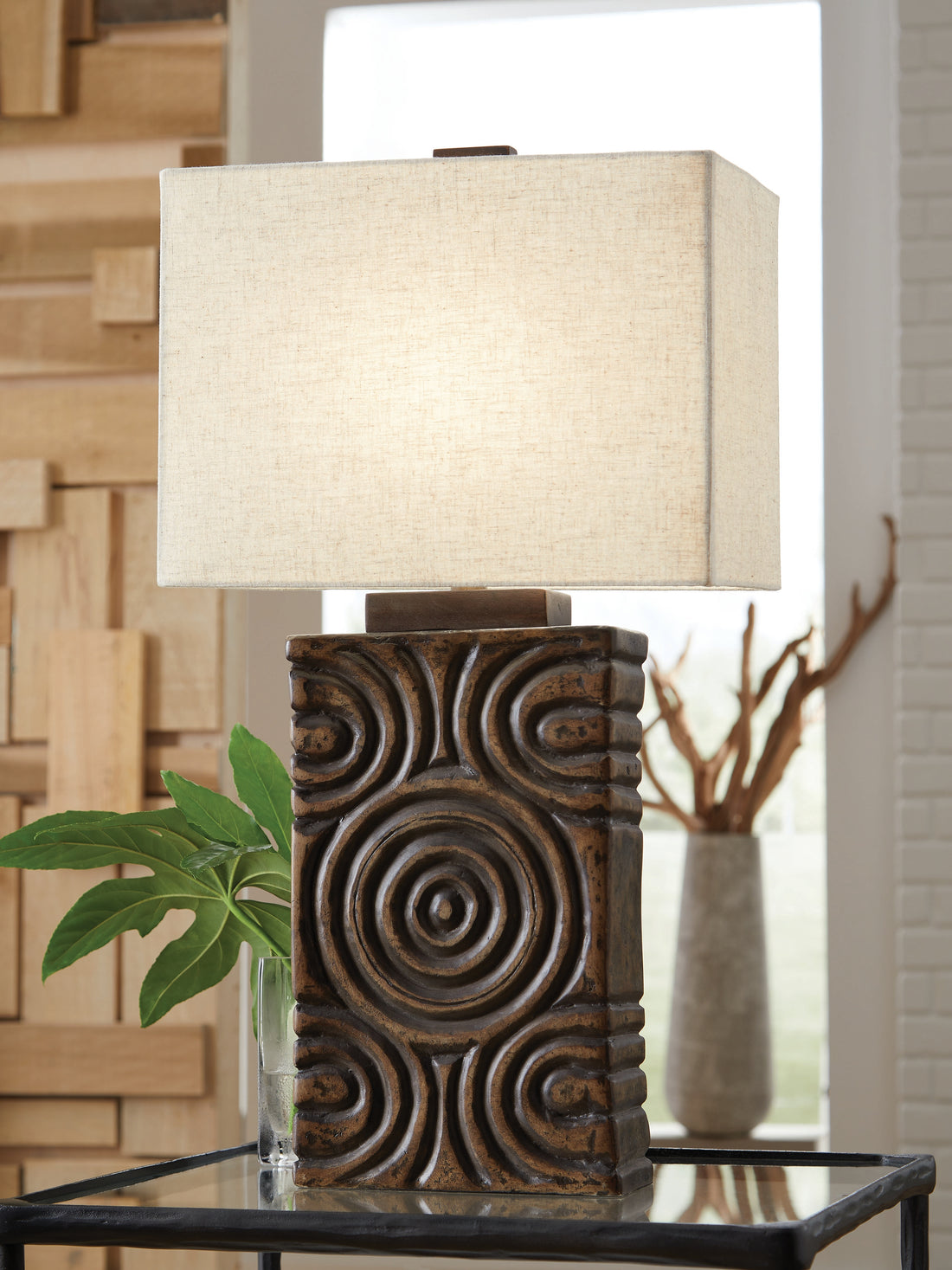 Heathbury Antique Brown Table Lamp - L235964