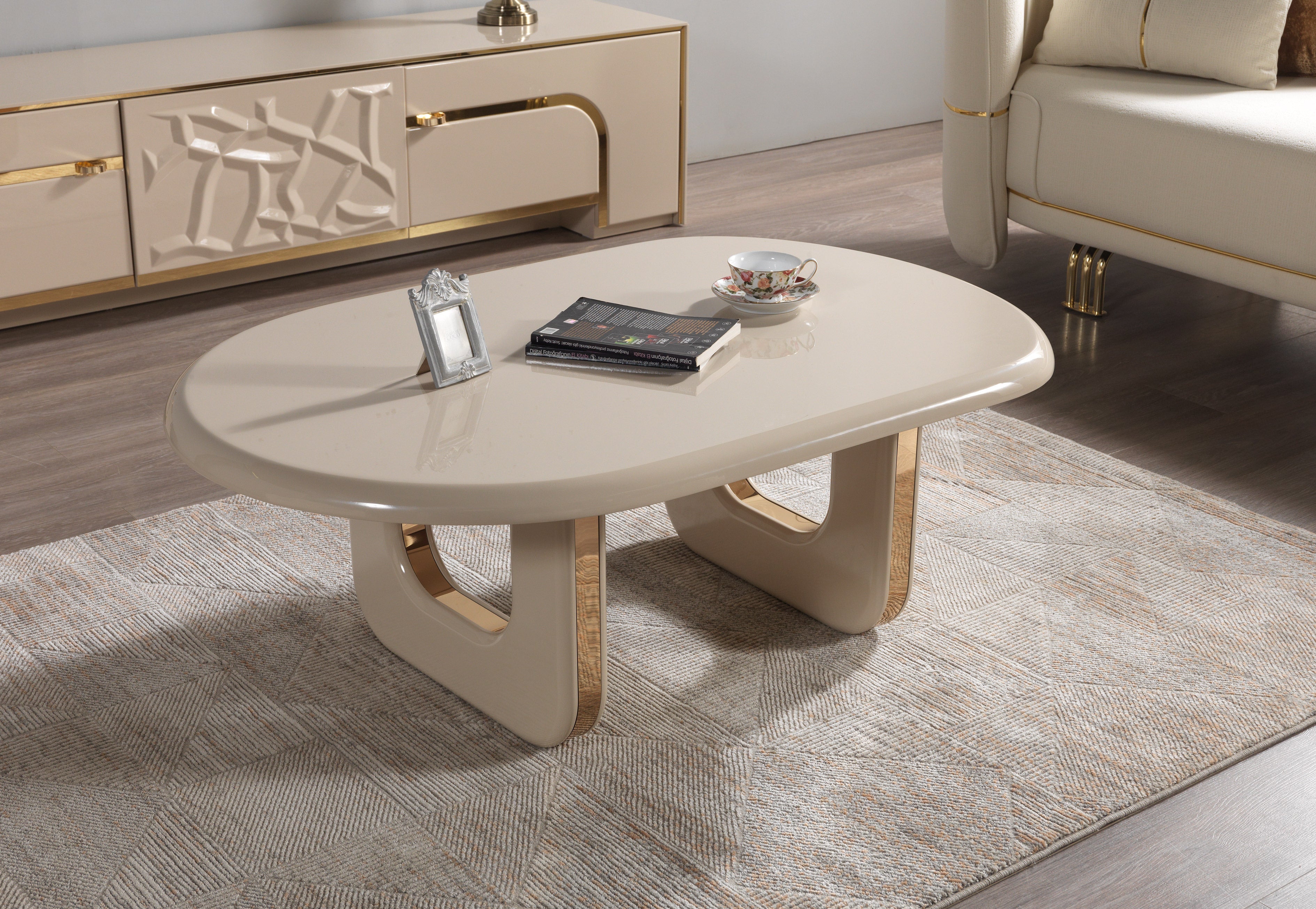 Helena Ivory Coffee Table - HELENAIV-COFFEE