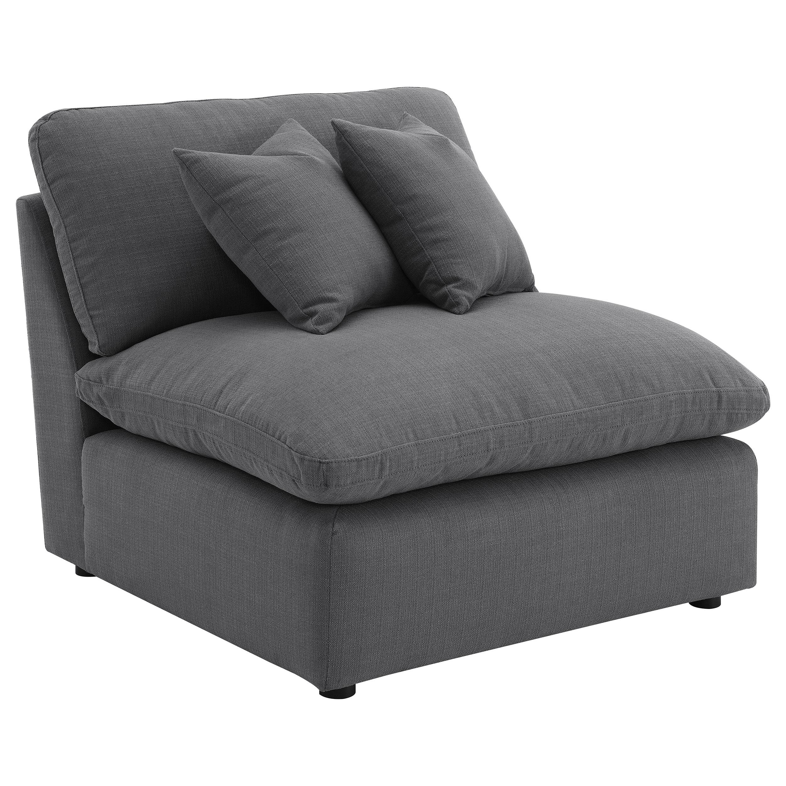 Hobson 5-piece Upholstered Modular Sectional Sofa Charcoal - 551455-SETA