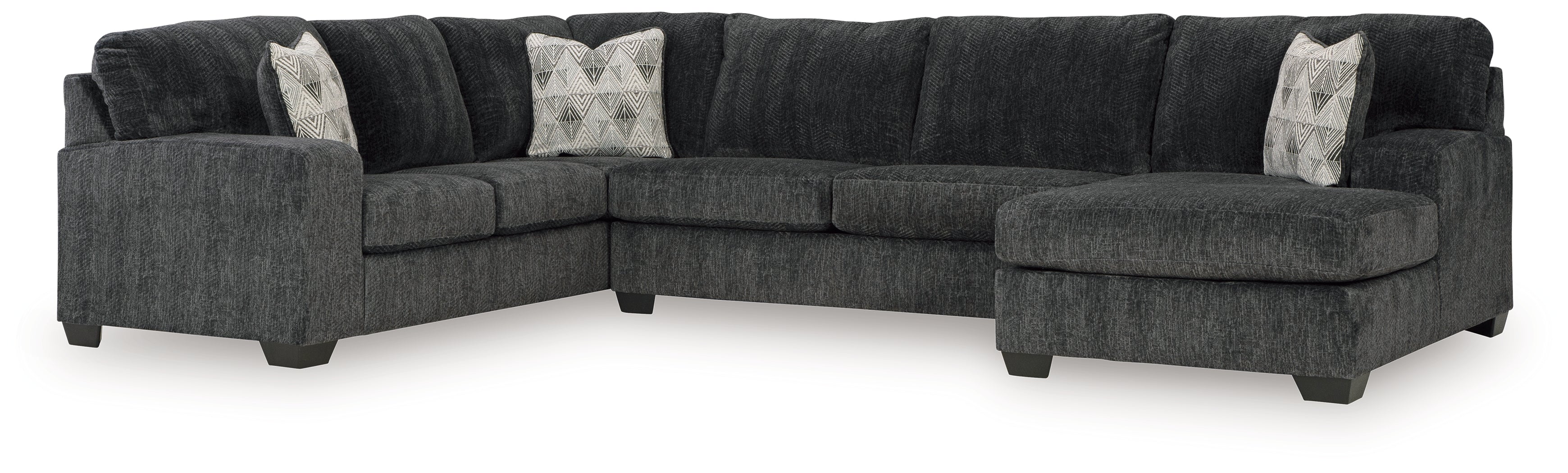 Hollyview Shadow 3-Piece Sectional with Chaise - 15205S1