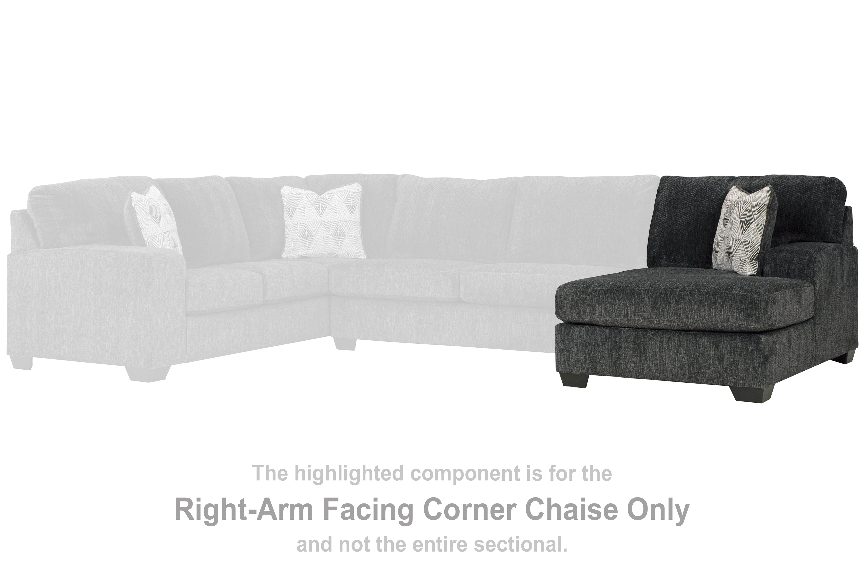 Hollyview Shadow Right-Arm Facing Corner Chaise - 1520517