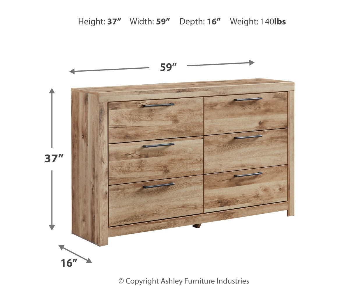 Hyanna Tan Brown King Panel Storage Bed, Dresser and 2 Nightstands - B1050B40