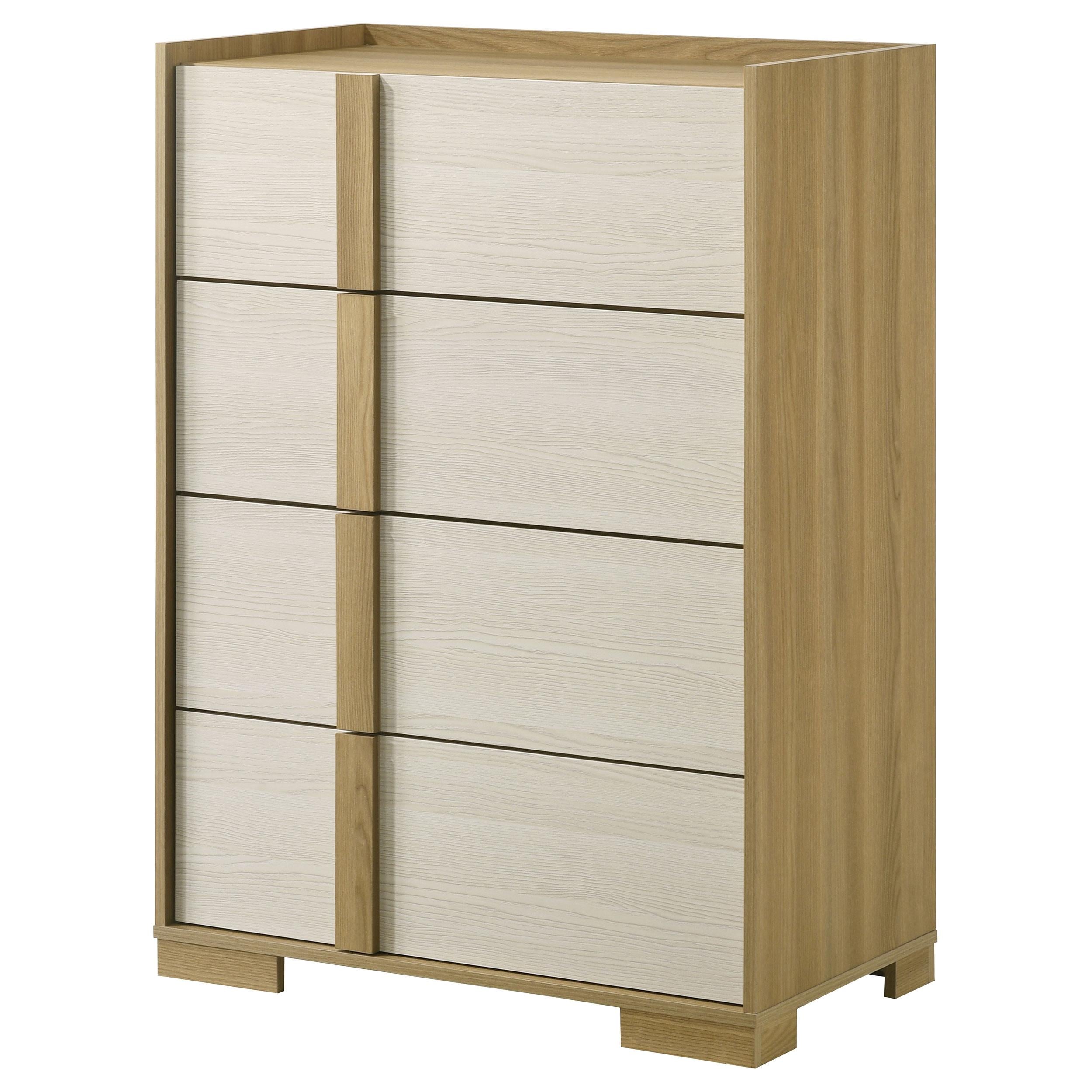 Hyland 4-drawer Chest of Drawers Natural - 215655