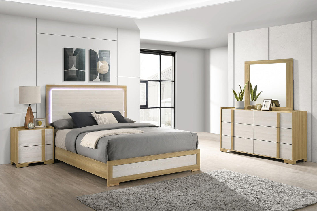 Hyland 4-piece Queen Bedroom Set Natural - 215651Q-S4X