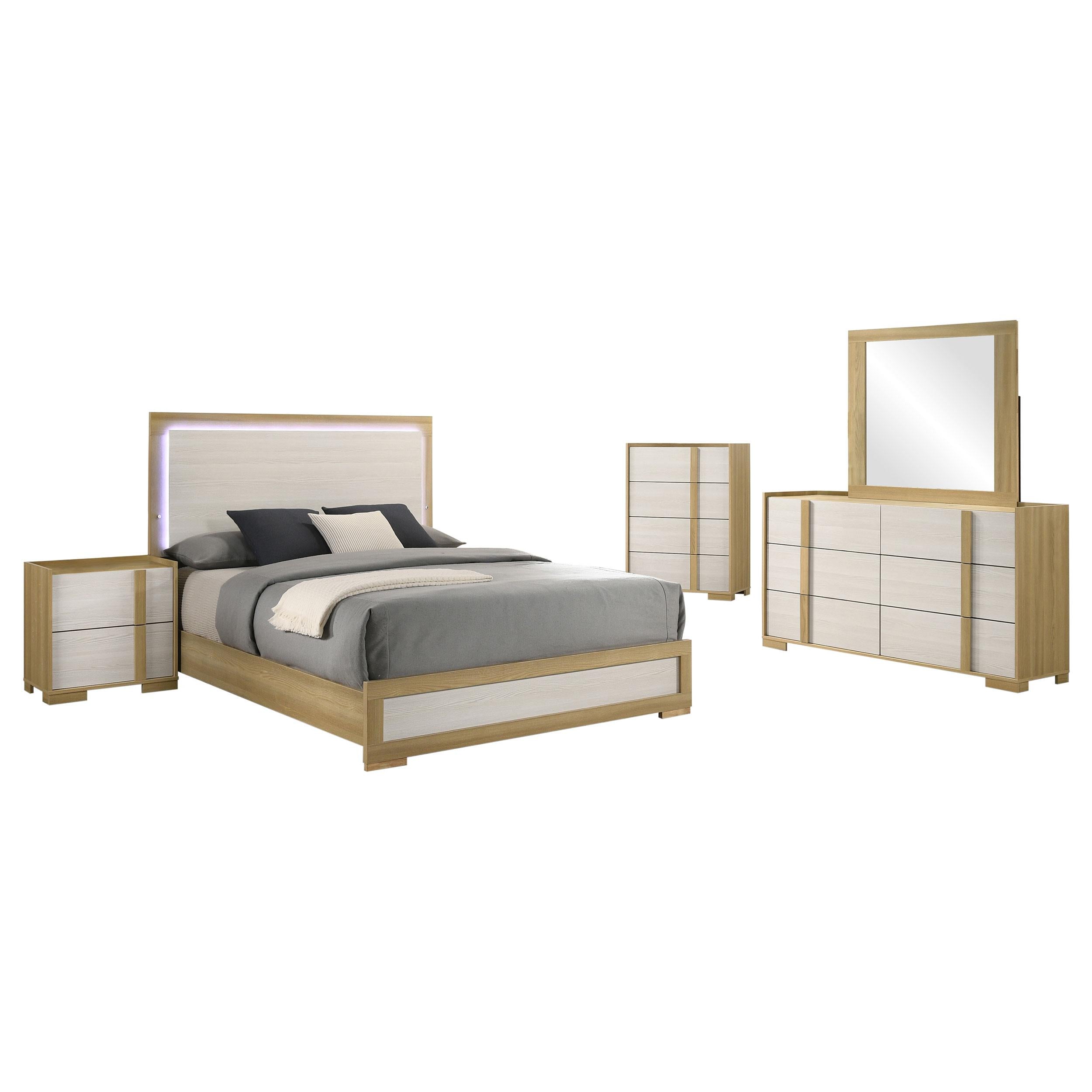 Hyland 5-piece Queen Bedroom Set Natural - 215651Q-S5X
