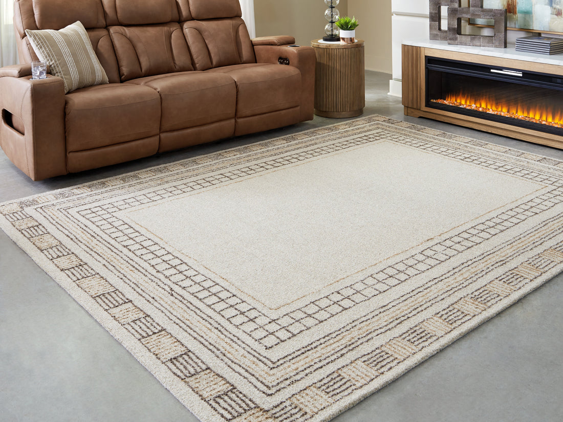 Idaman Taupe/Brown Large Rug - R407291
