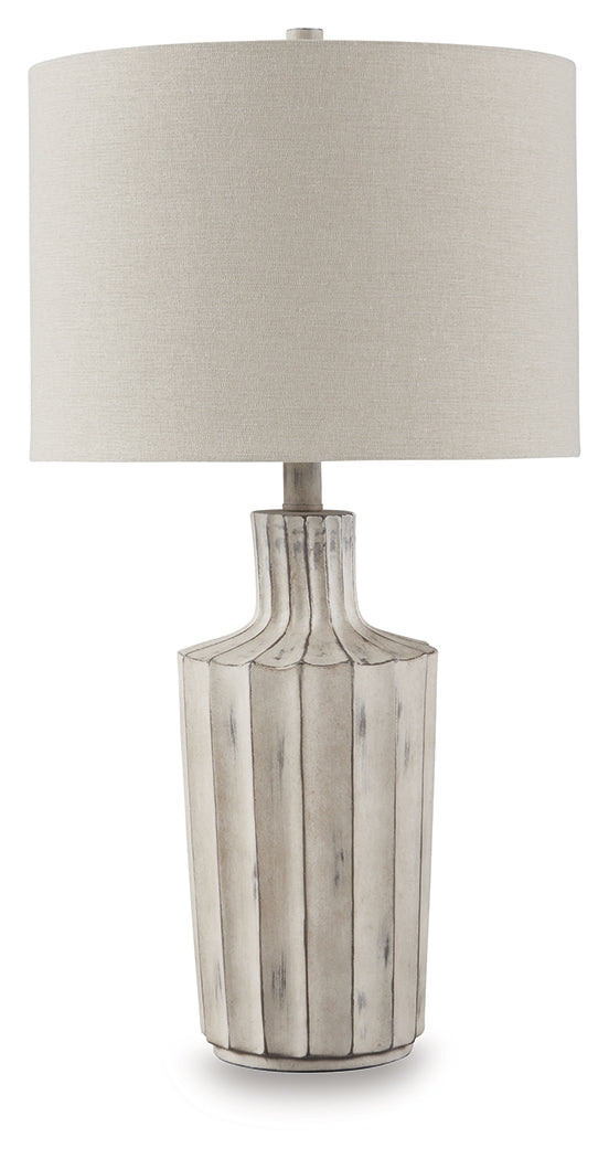 Imre Distressed Brown Table Lamp - L235884