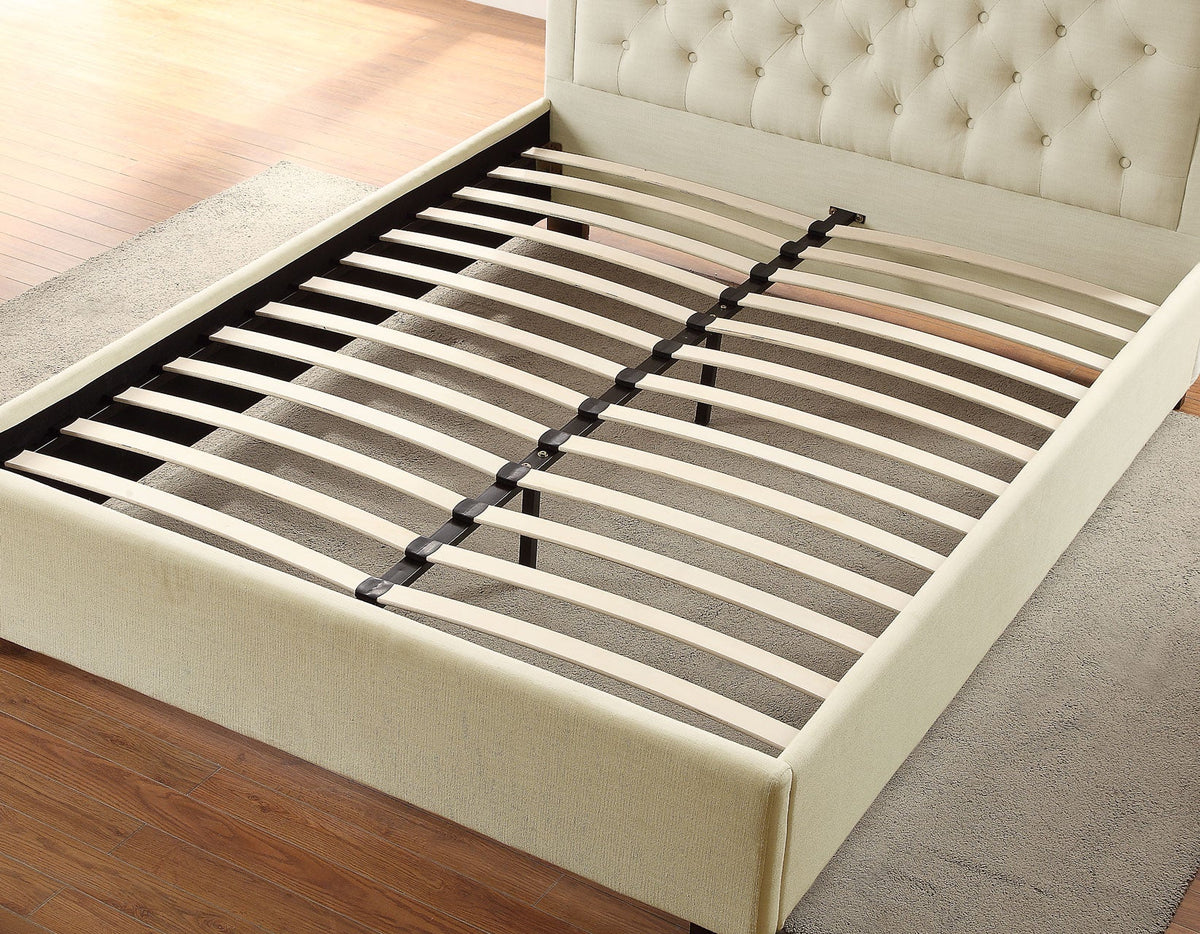 Isadora QueenWhiteFB+Rail+Slats