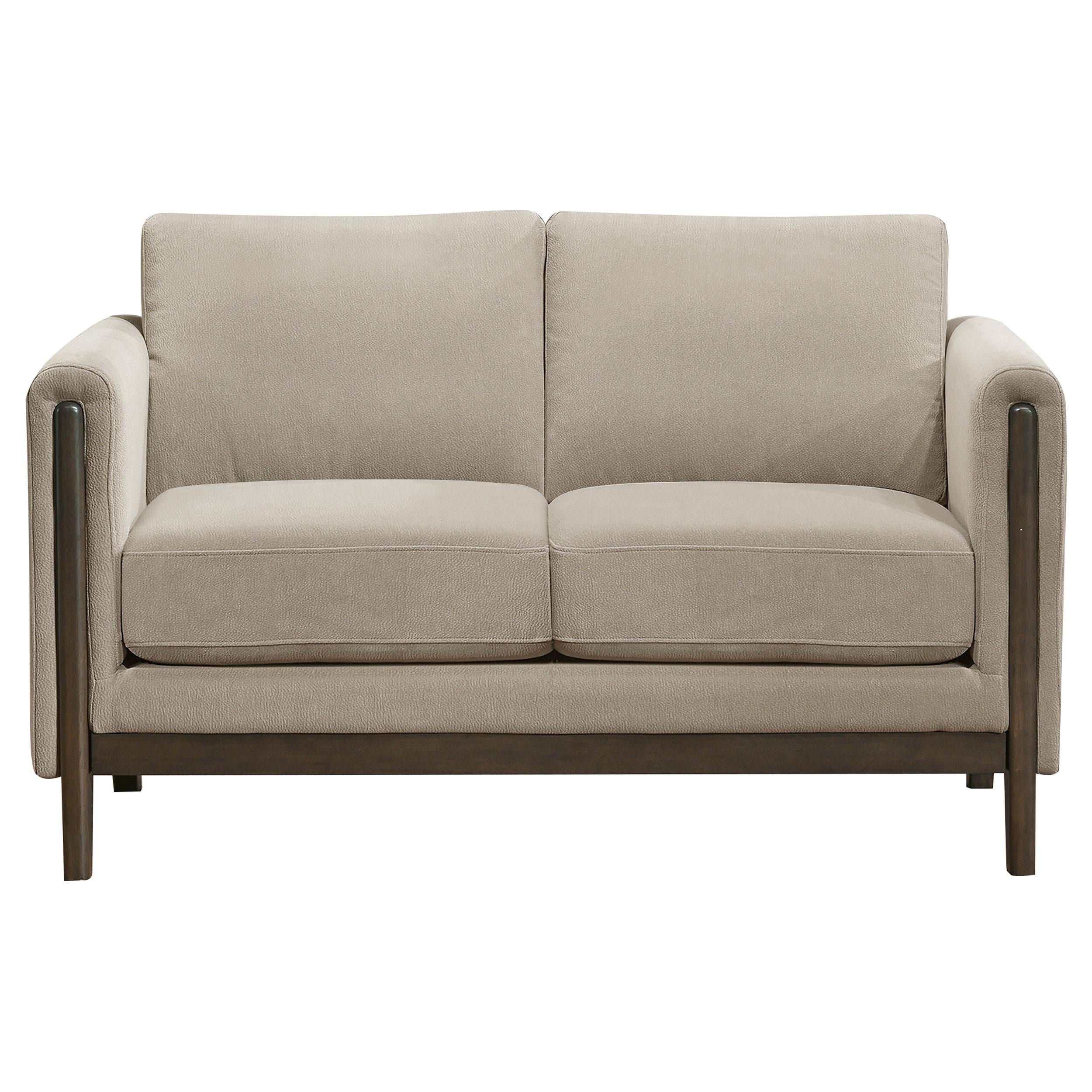 Islington 2-piece Upholstered Panel Arm Sofa Set Taupe - 511101-S2