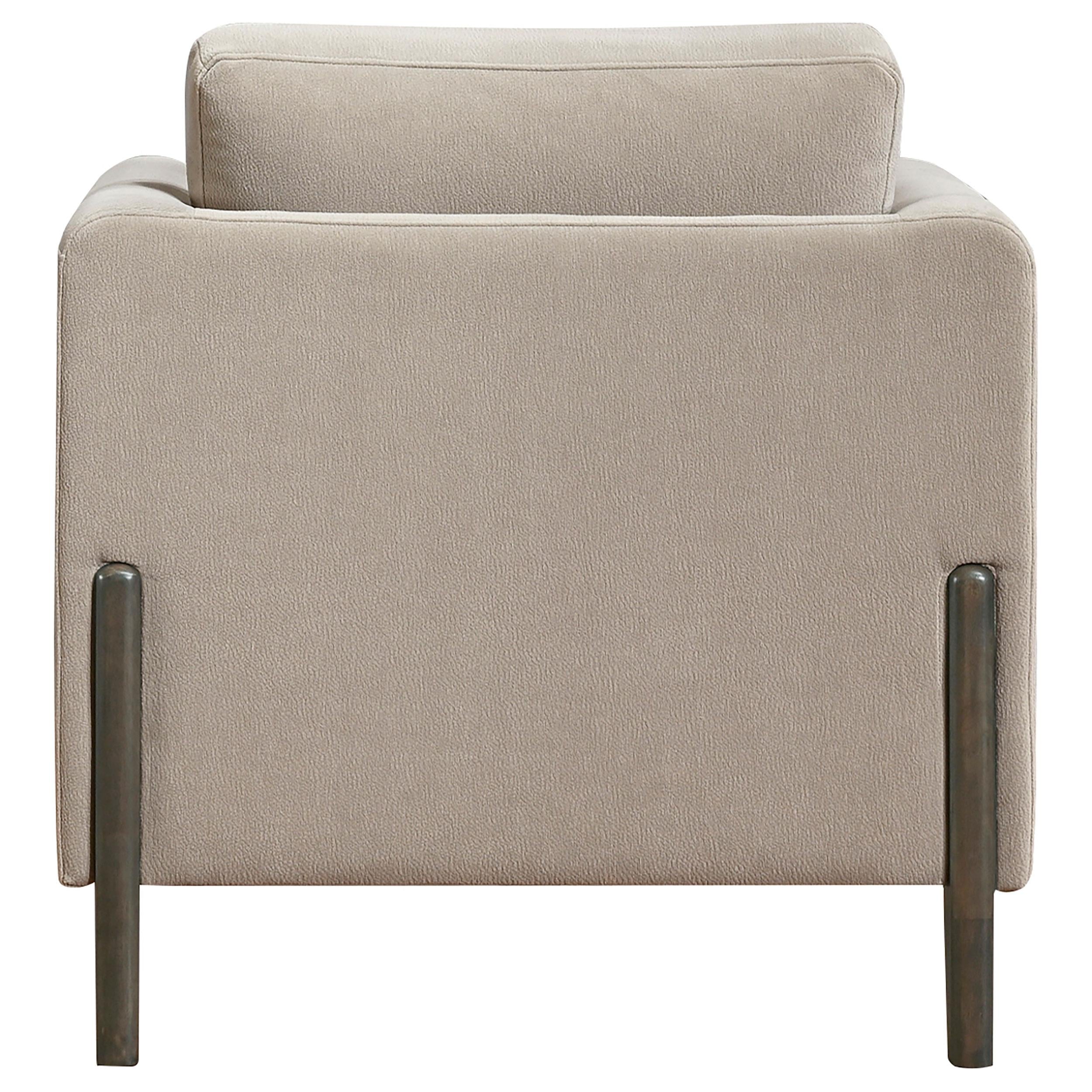 Islington Fabric Upholstered Panel Arm Accent Chair Taupe - 511103