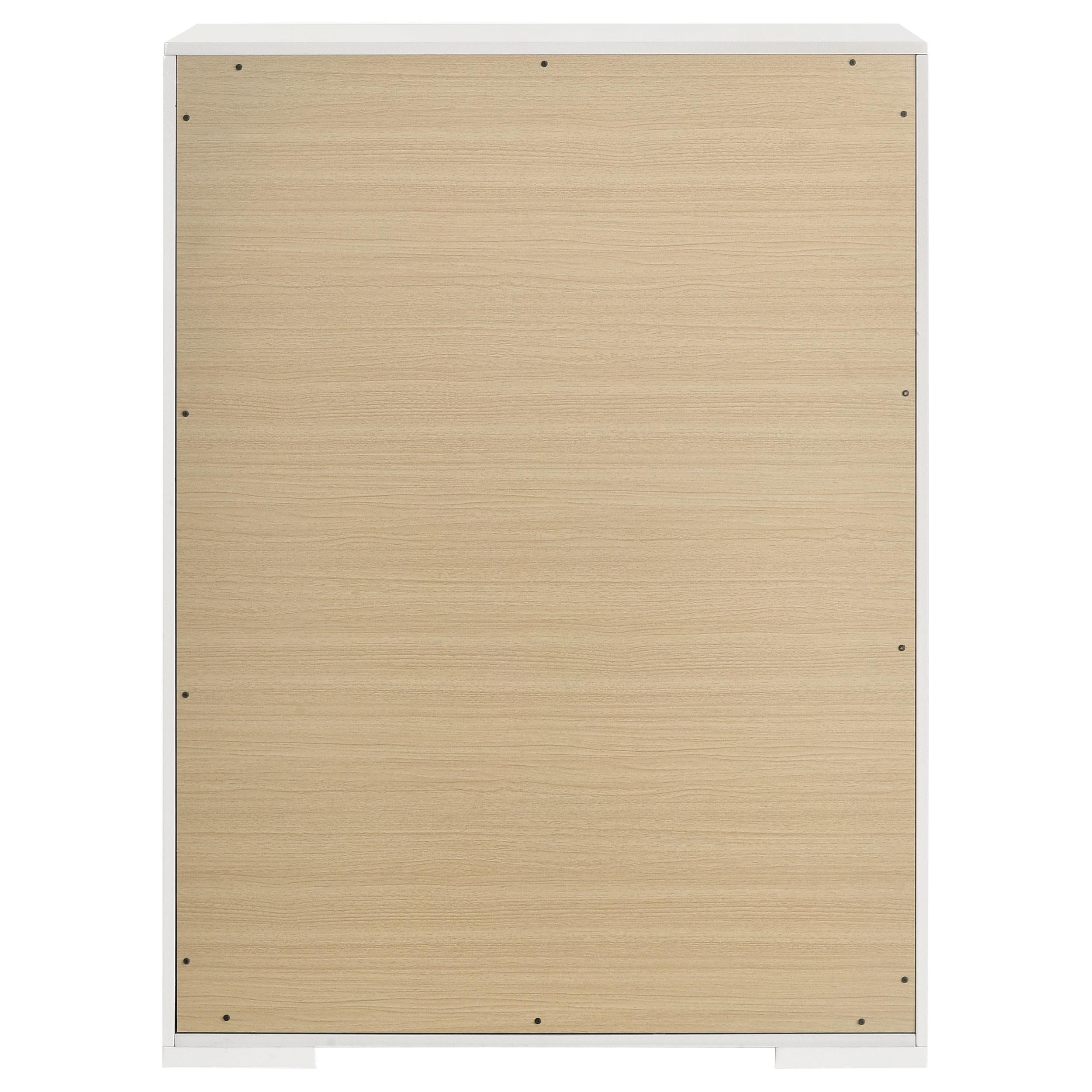 Ives 5-drawer Bedroom Chest of Drawers White High Gloss - 224945