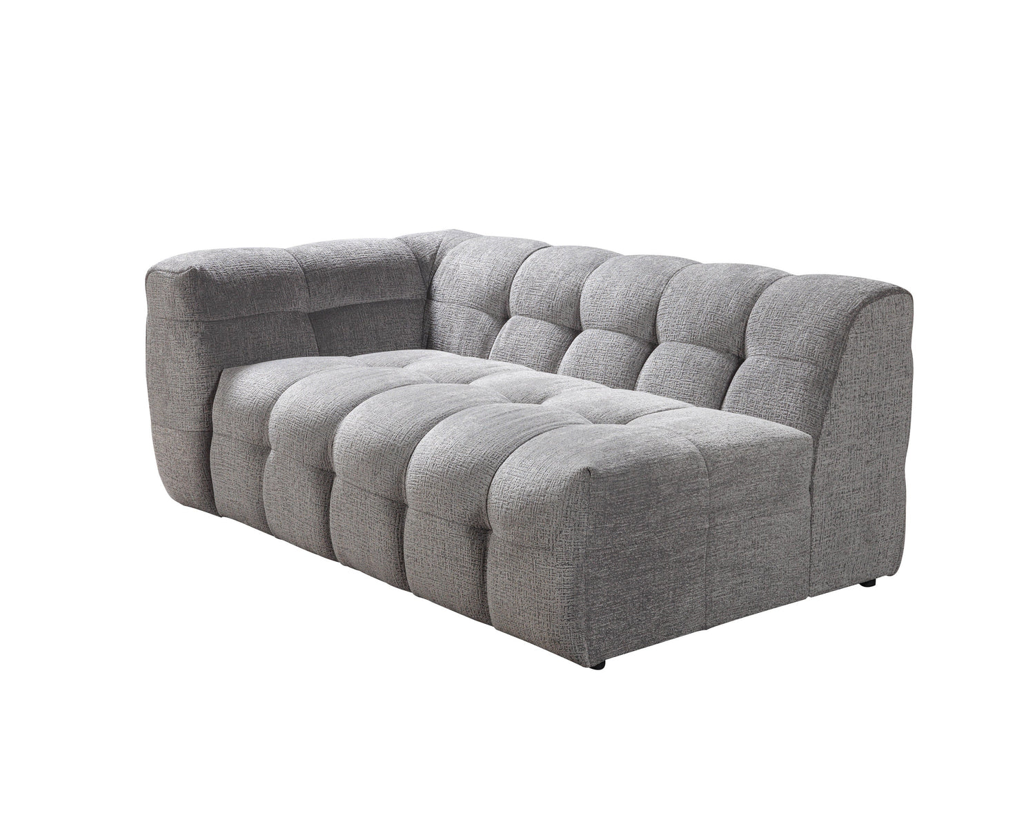 Ivy Gray Boucle RAF Sectional - IVYGR-RSEC - Bien Home Furniture & Electronics