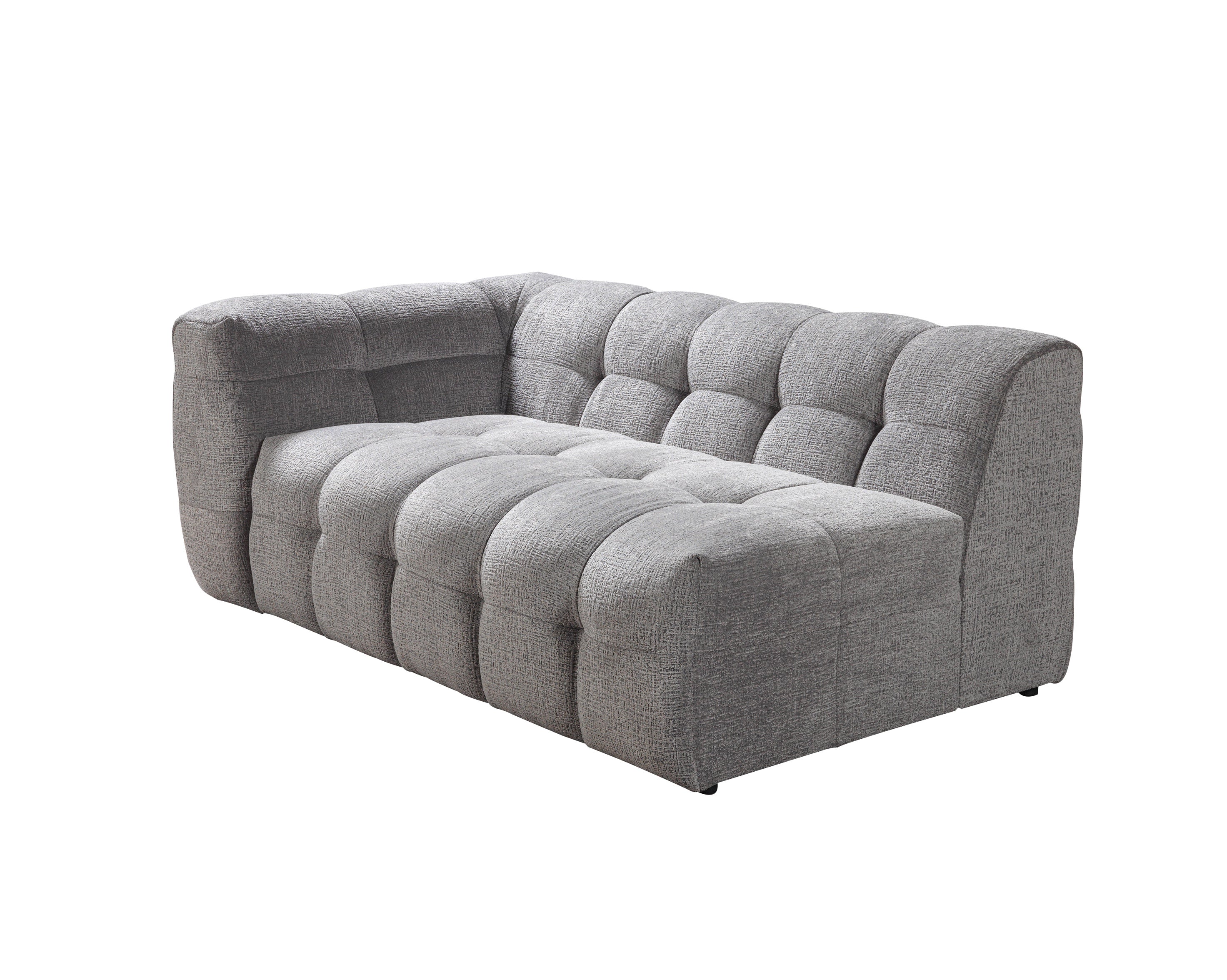 Ivy Gray Boucle RAF Sectional - IVYGR-RSEC - Bien Home Furniture & Electronics