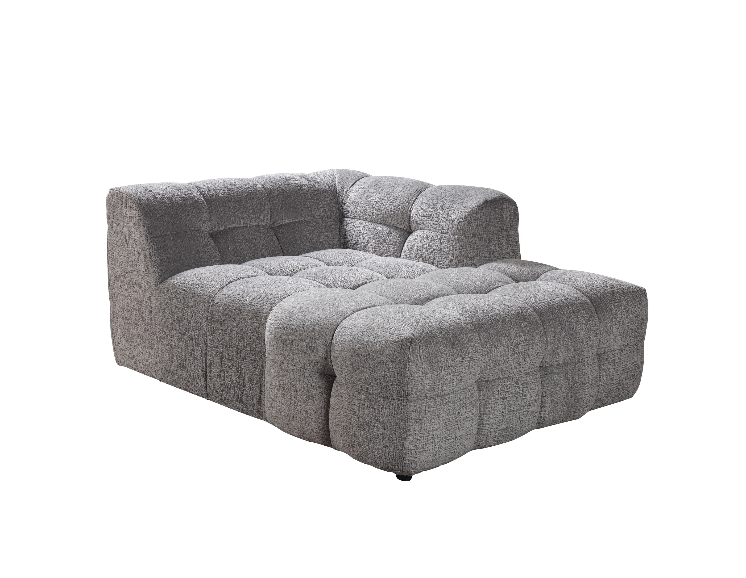 Ivy Gray Boucle RAF Sectional - IVYGR-RSEC - Bien Home Furniture & Electronics