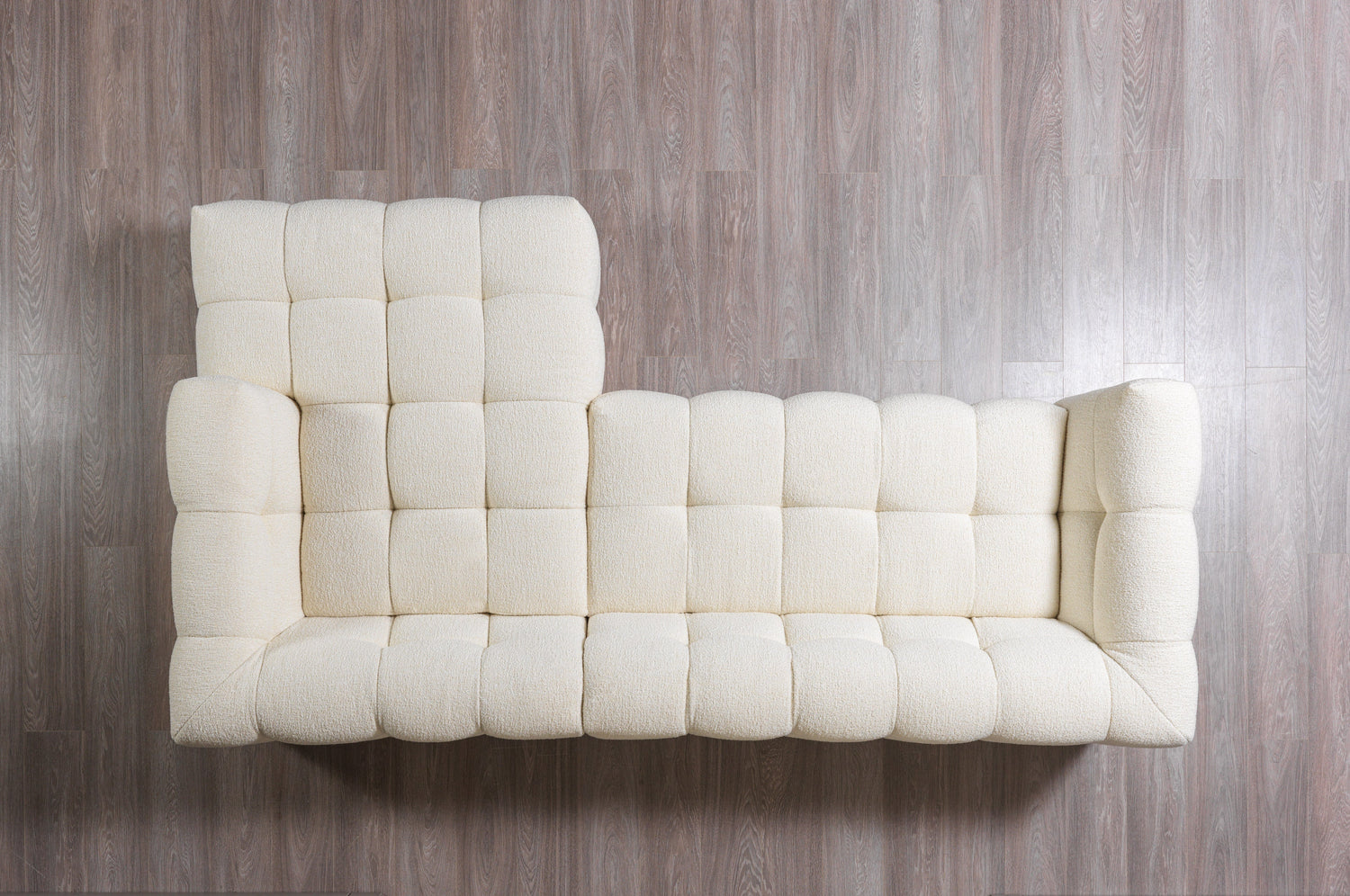 Ivy Ivory Boucle RAF Sectional - IVYIV-RSEC - Bien Home Furniture & Electronics