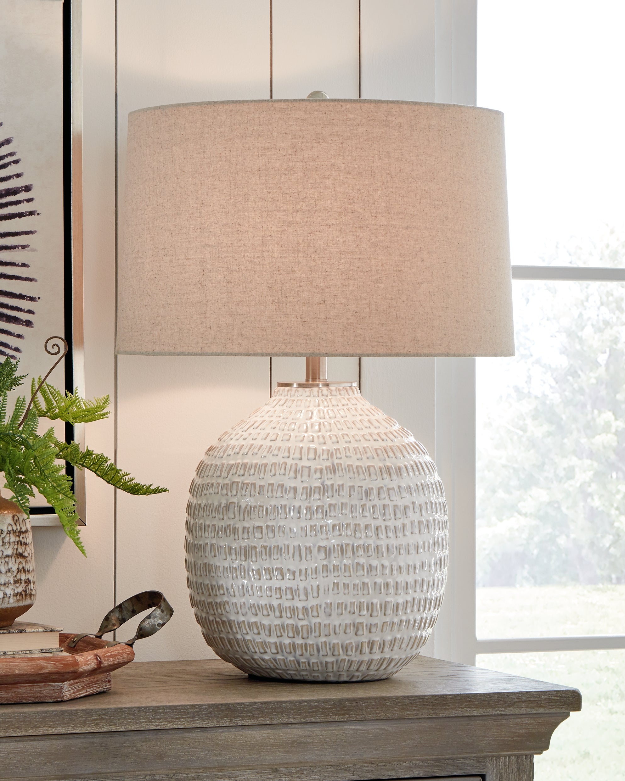 Jamon Beige Table Lamp (Set of 2) - L100764X2