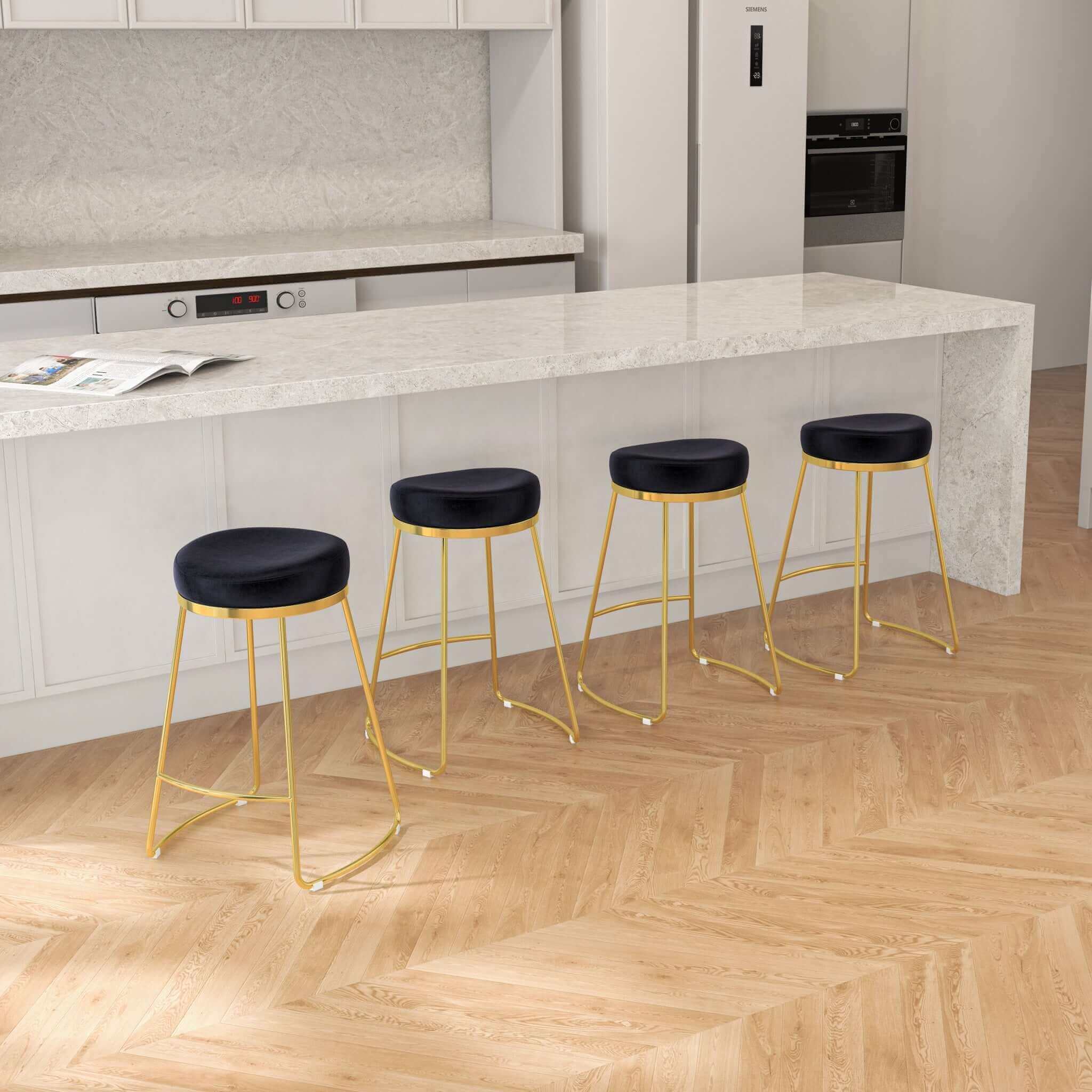 Jane 26" Luxury Upholstered Stool - STL02700301