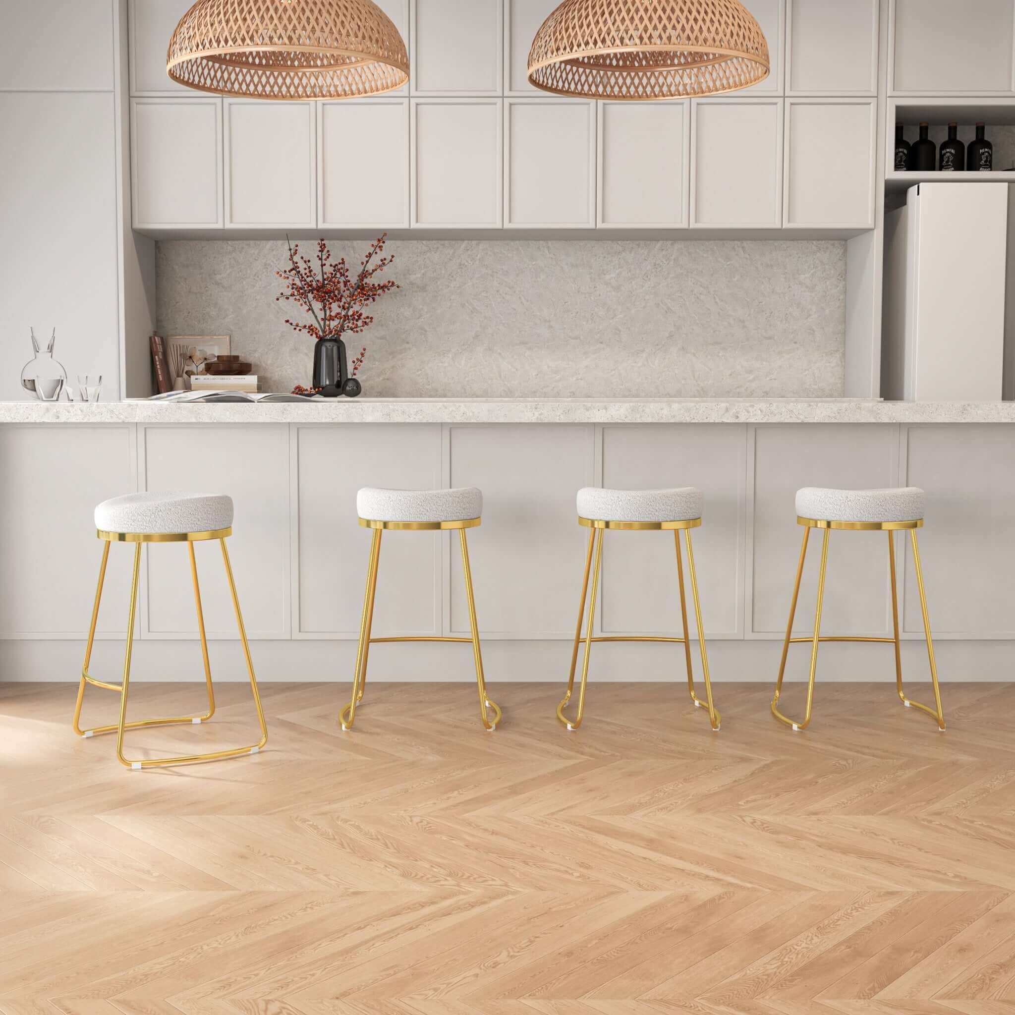 Jane 26" Luxury Upholstered Stool - STL02700302