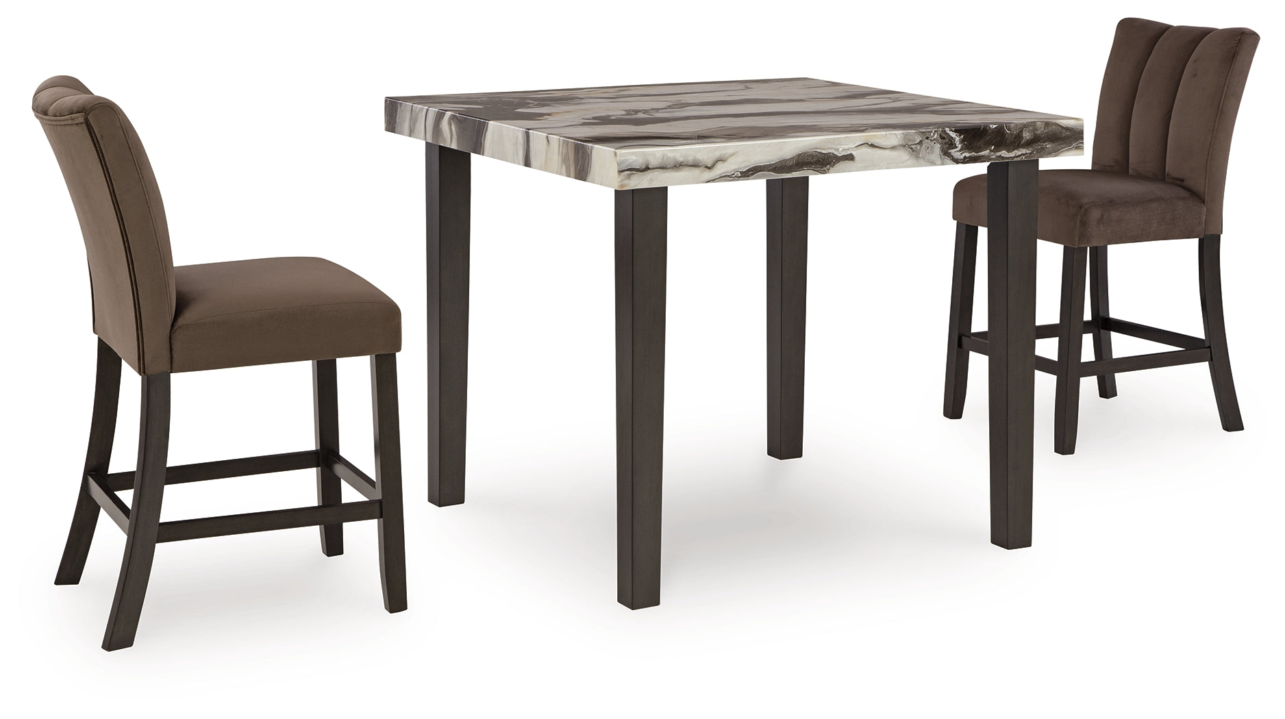 Jeshina Counter Height Dining Table and 2 Barstools - PCD581D6