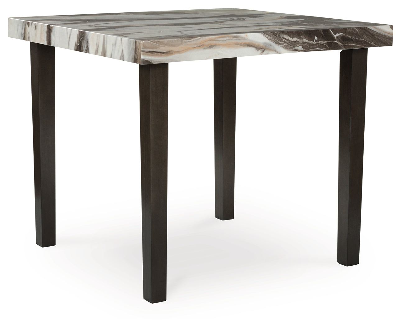 Jeshina Dark Brown/Beige Counter Height Dining Table - PCD581-13