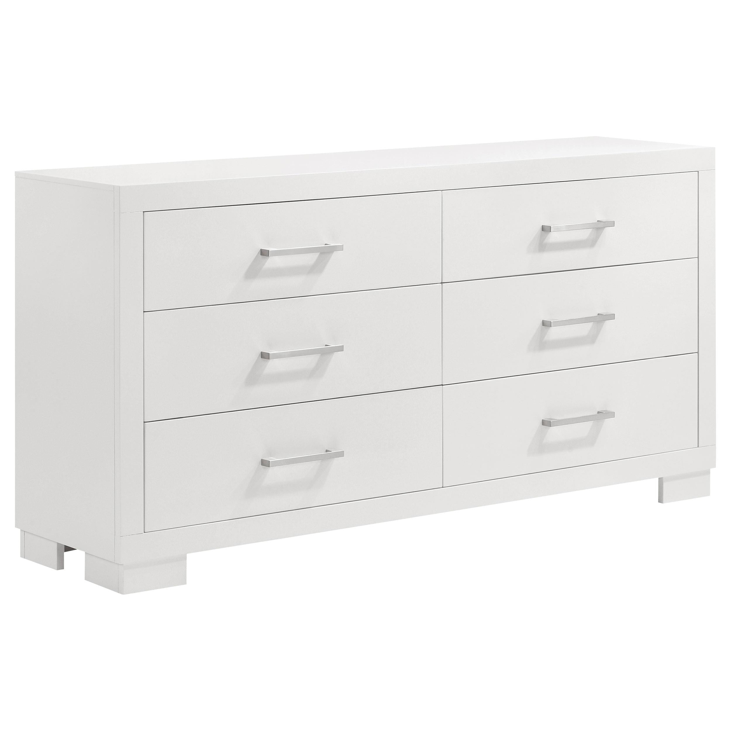 Jessica 5-piece Queen LED Bedroom Set Snow White - 202990Q-S5