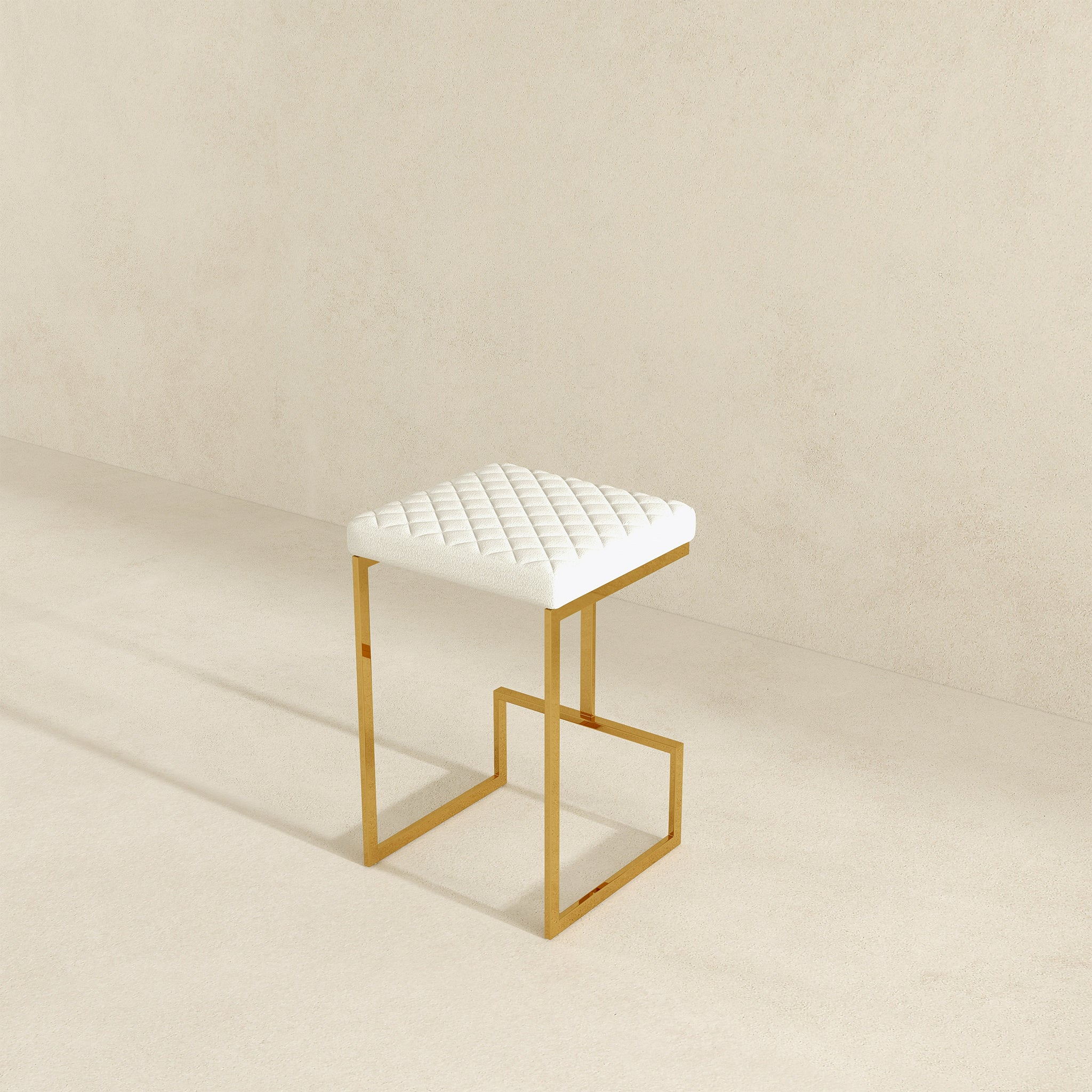 Joel Mid Century Modern Luxury Upholstered Stool - STL02700501