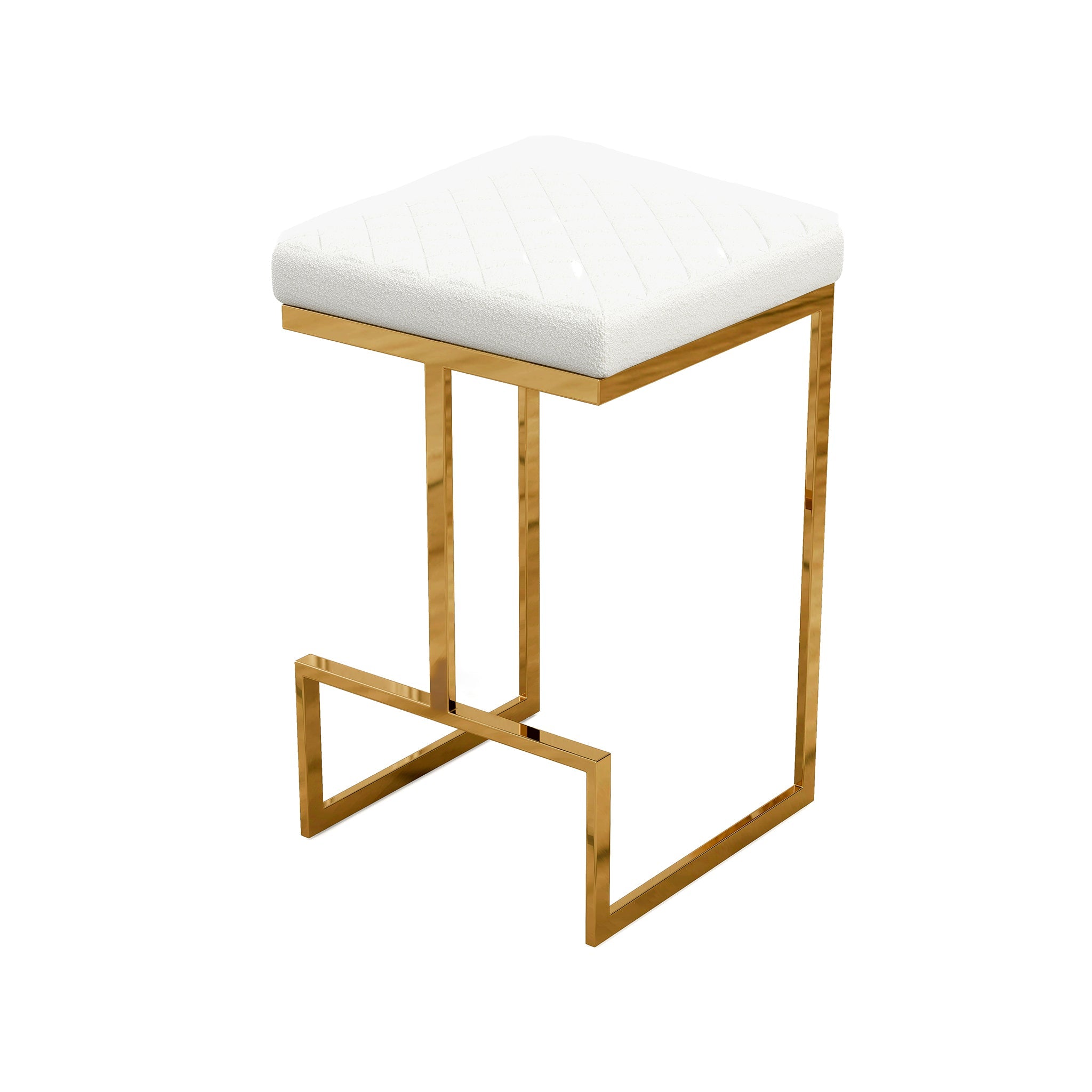 Joel Mid Century Modern Luxury Upholstered Stool - STL02700501