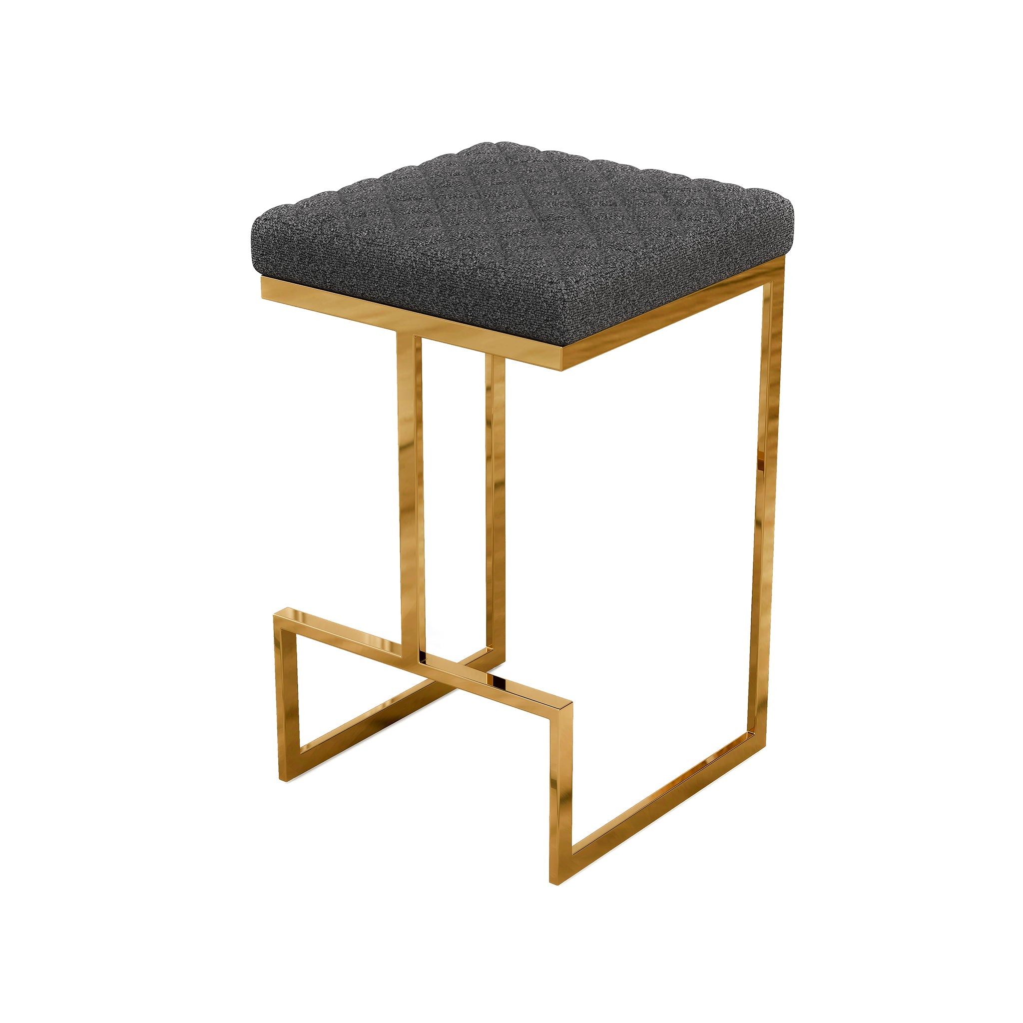 Joel Mid Century Modern Luxury Upholstered Stool - STL02700502