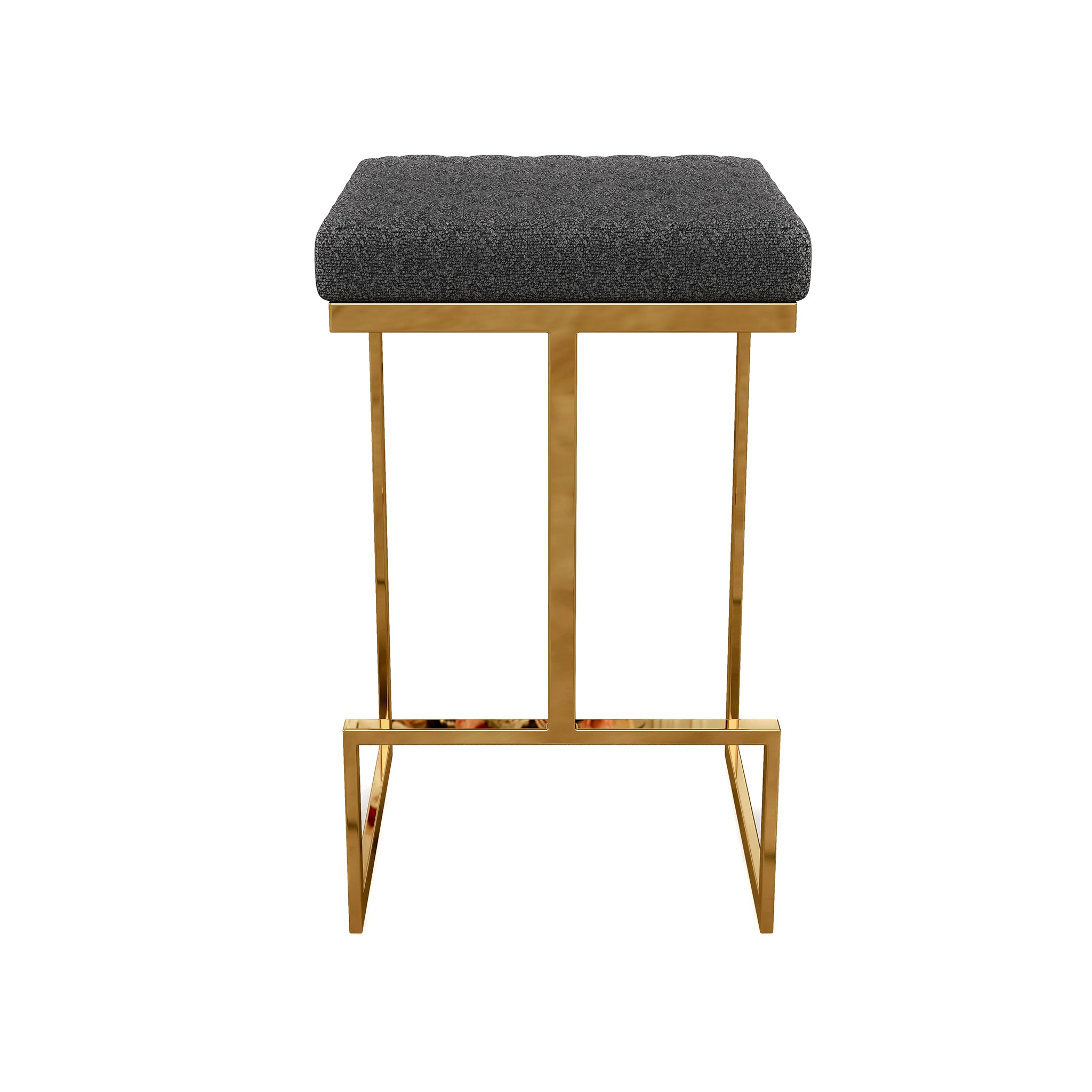 Joel Mid Century Modern Luxury Upholstered Stool - STL02700502