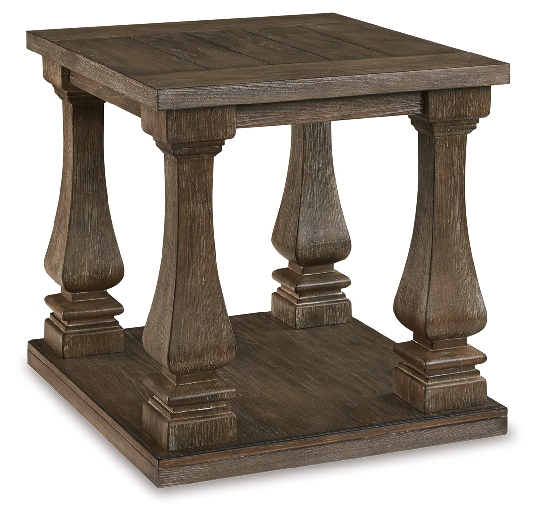 Johnelle Coffee Table with 1 End Table in Gray - PKG008731