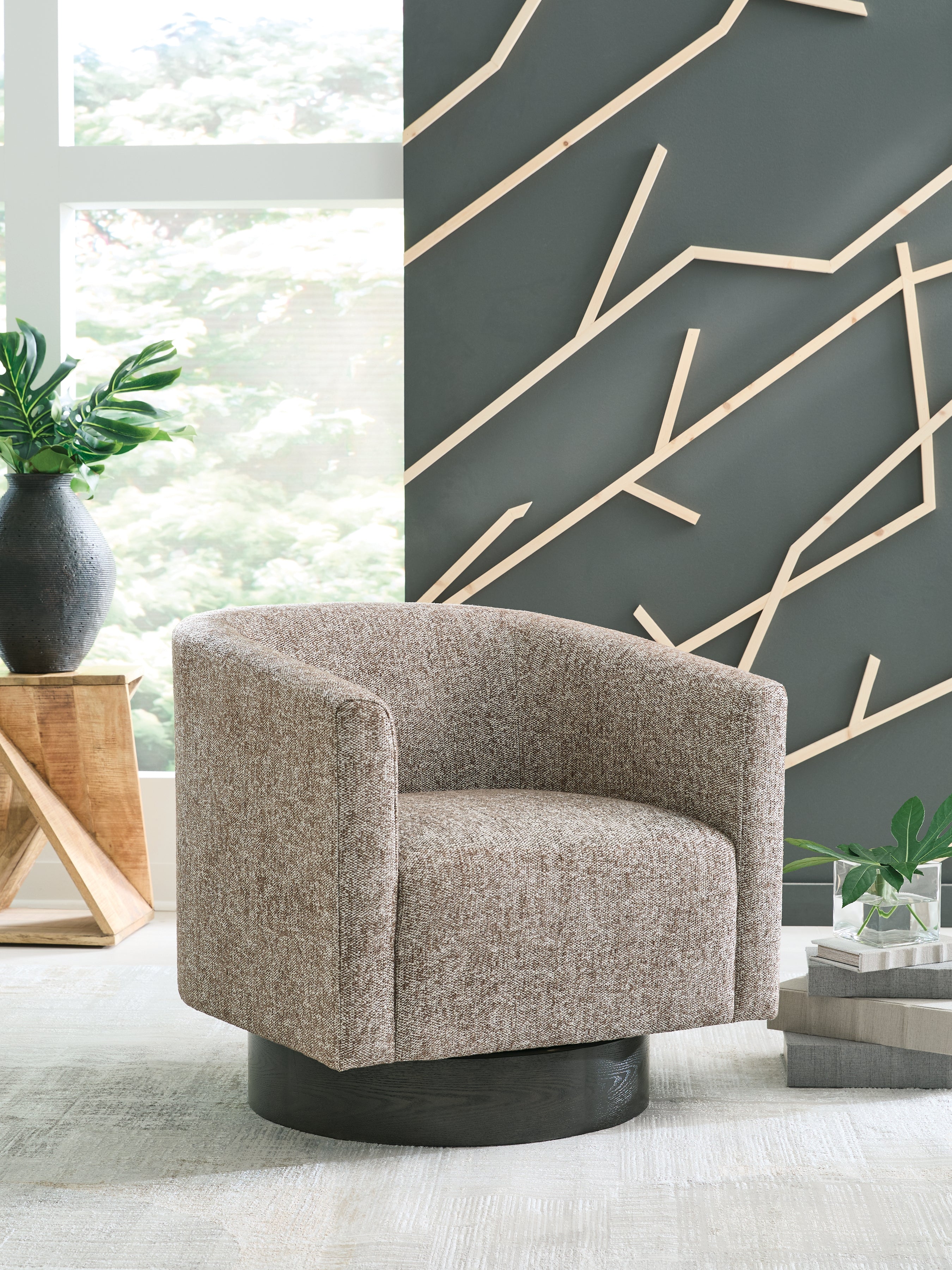 Jorryn Brown Swivel Accent Chair - A3000798