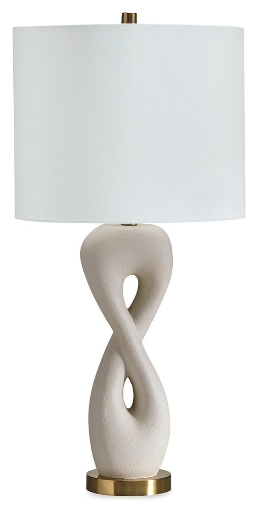 Judrich White/Gold Finish Table Lamp - L236024