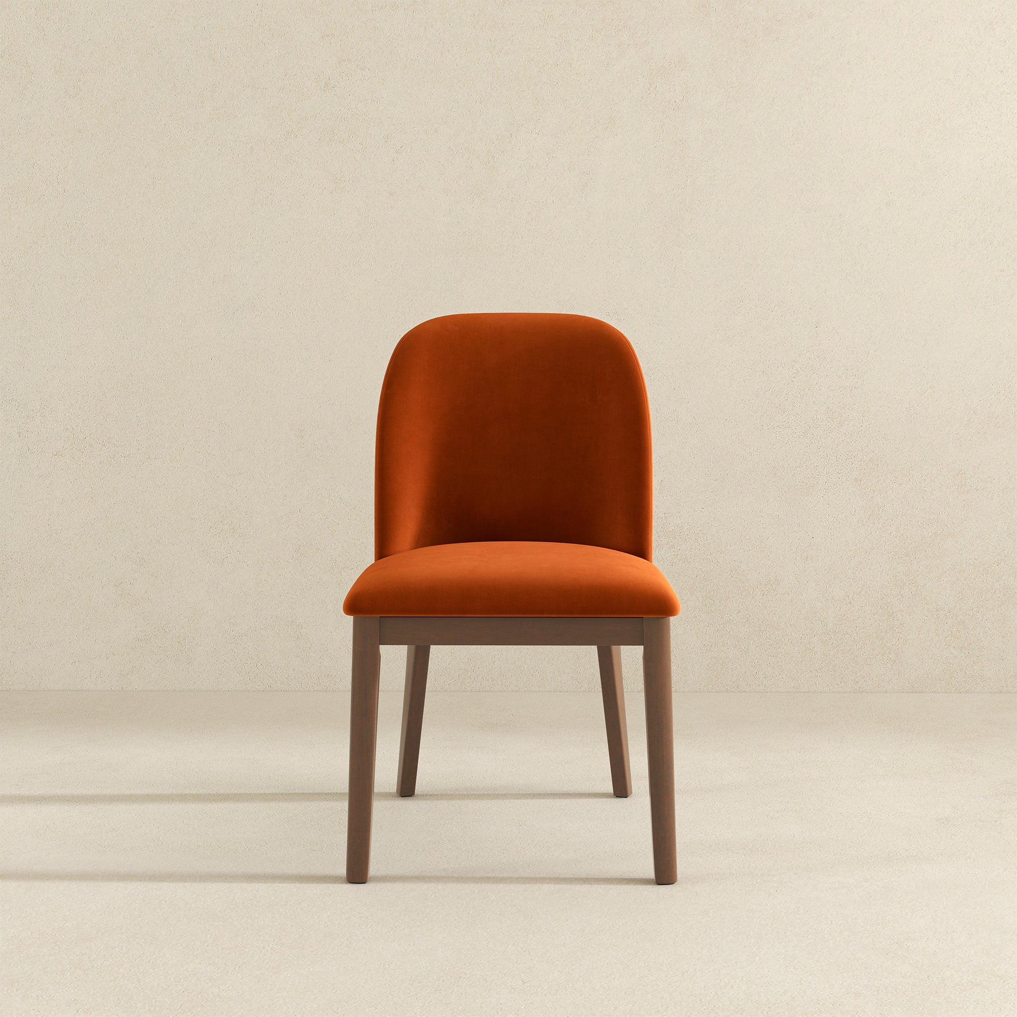 Kaitlyn Burnt Orange Velvet Dining Chair (Set Of 2) - DCH00400502