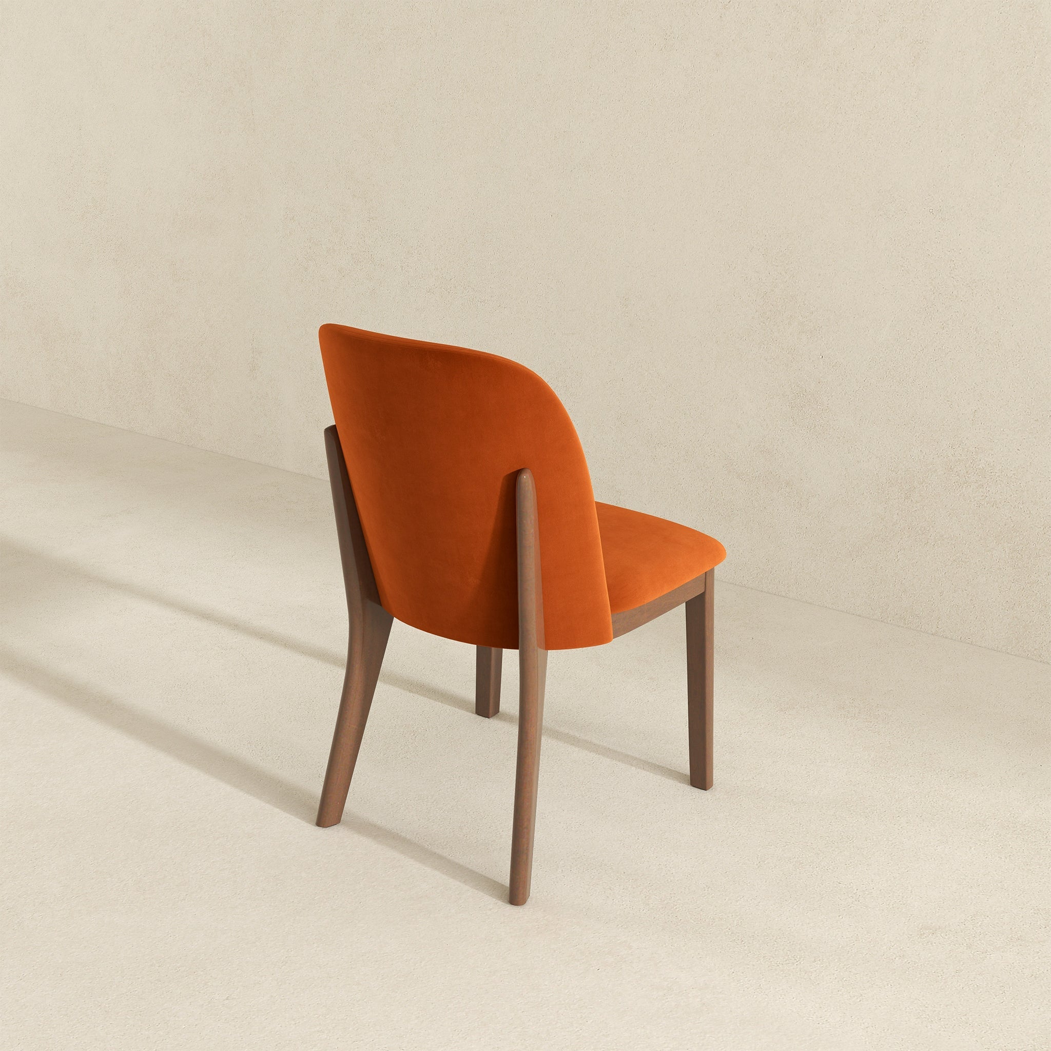 Kaitlyn Burnt Orange Velvet Dining Chair (Set Of 2) - DCH00400502