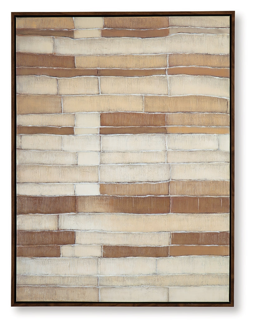 Kalanmore Brown/Tan/White Wall Art - A8000460