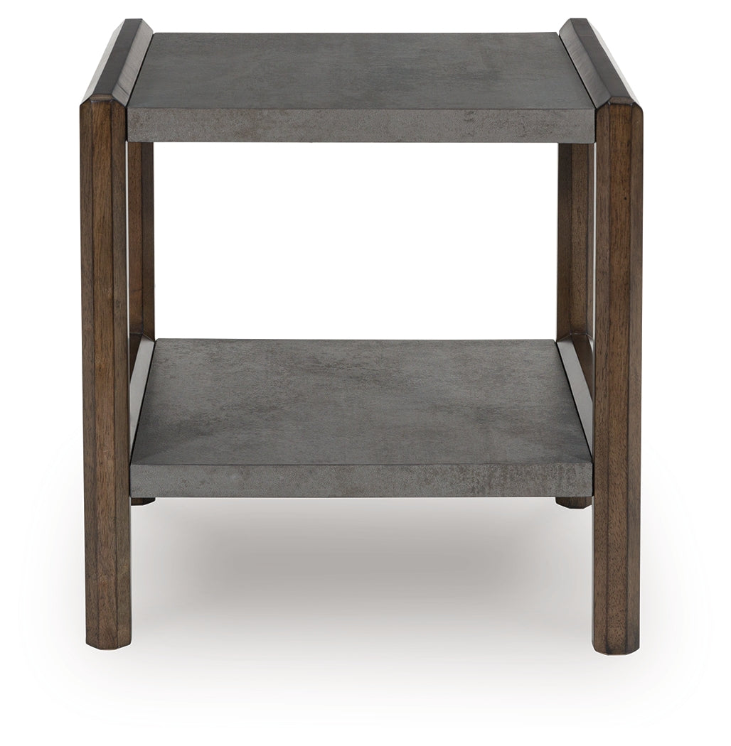 Kallenny Brown/Gray End Table - T669-3