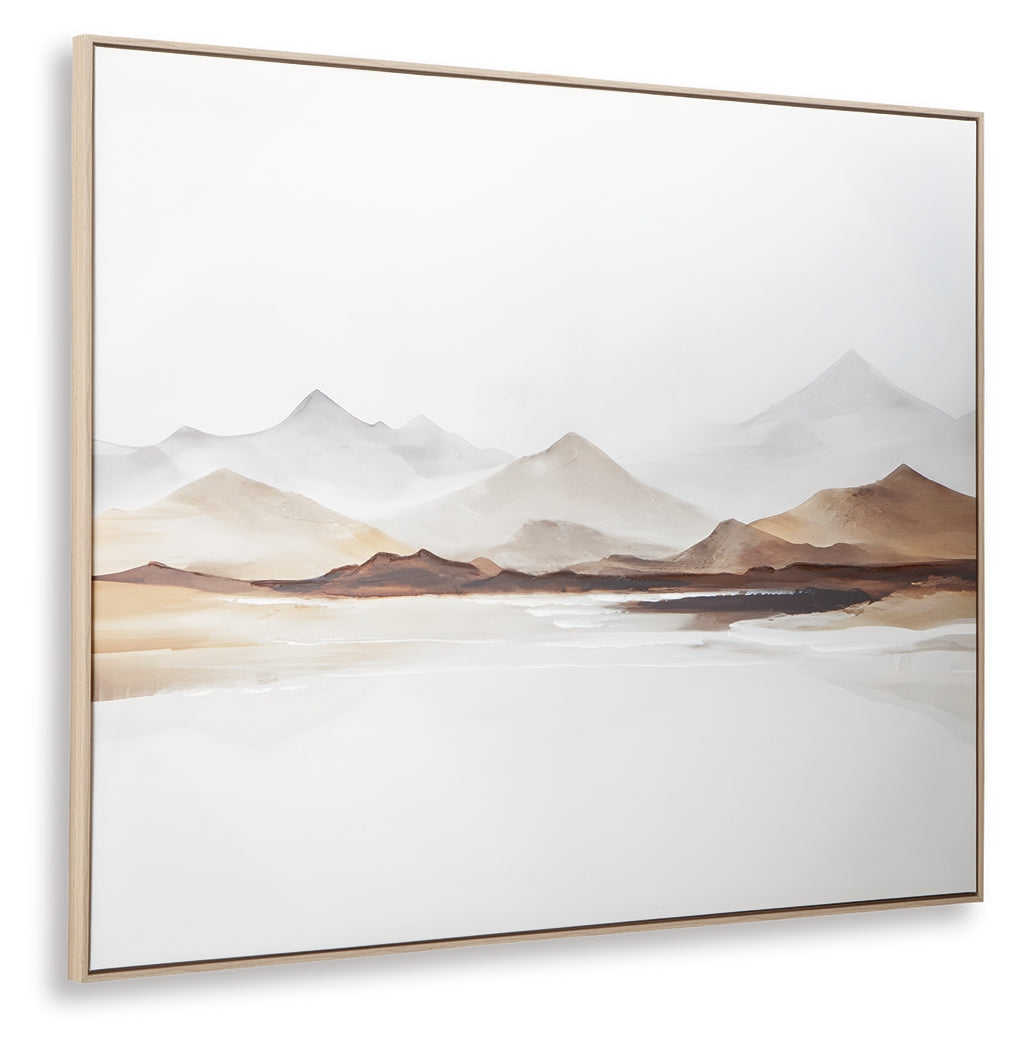 Karalen White/Gray/Brown Wall Art - A8000465