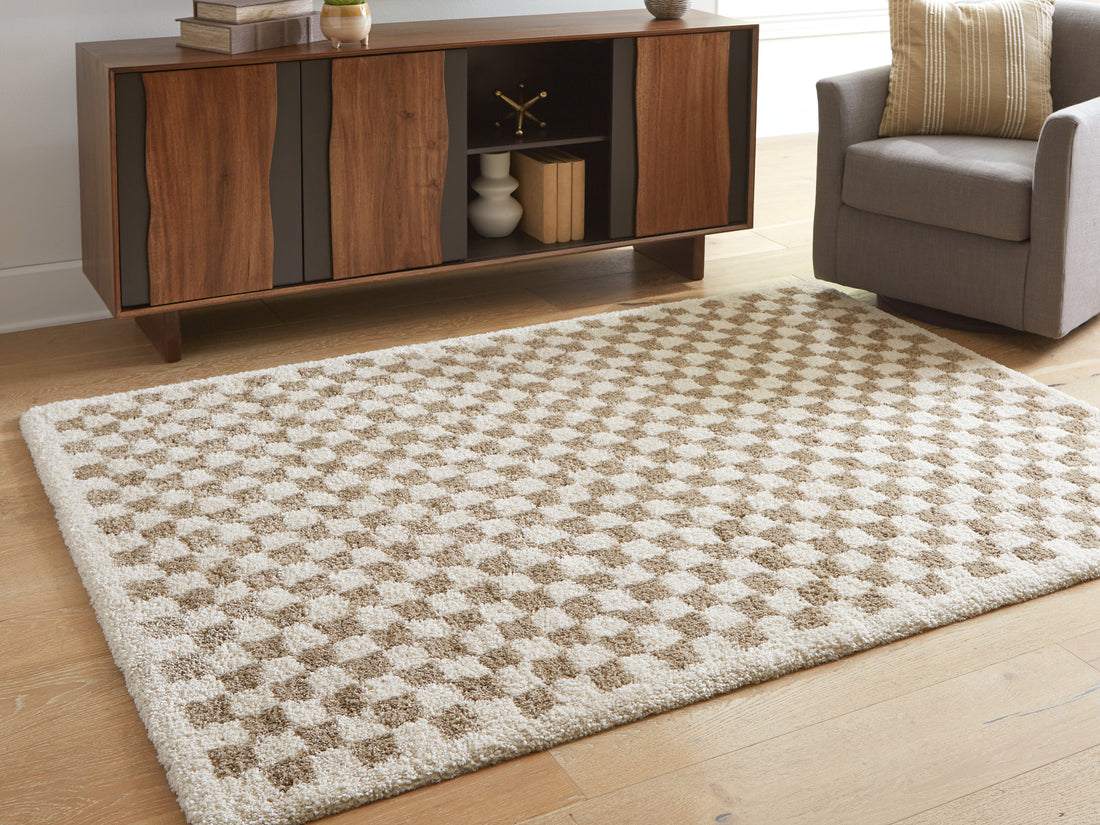 Karamen Taupe/Ivory Medium Rug - R407342