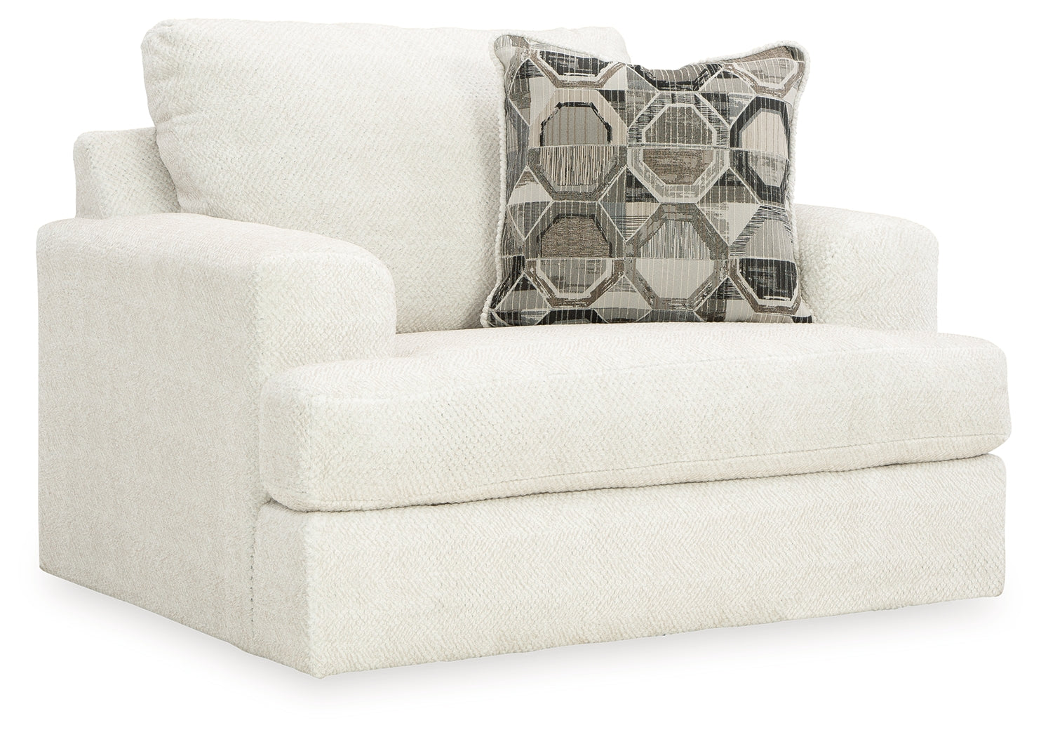 Karinne Linen Loveseat, Oversized Chair and Accent Ottoman - 31403U5