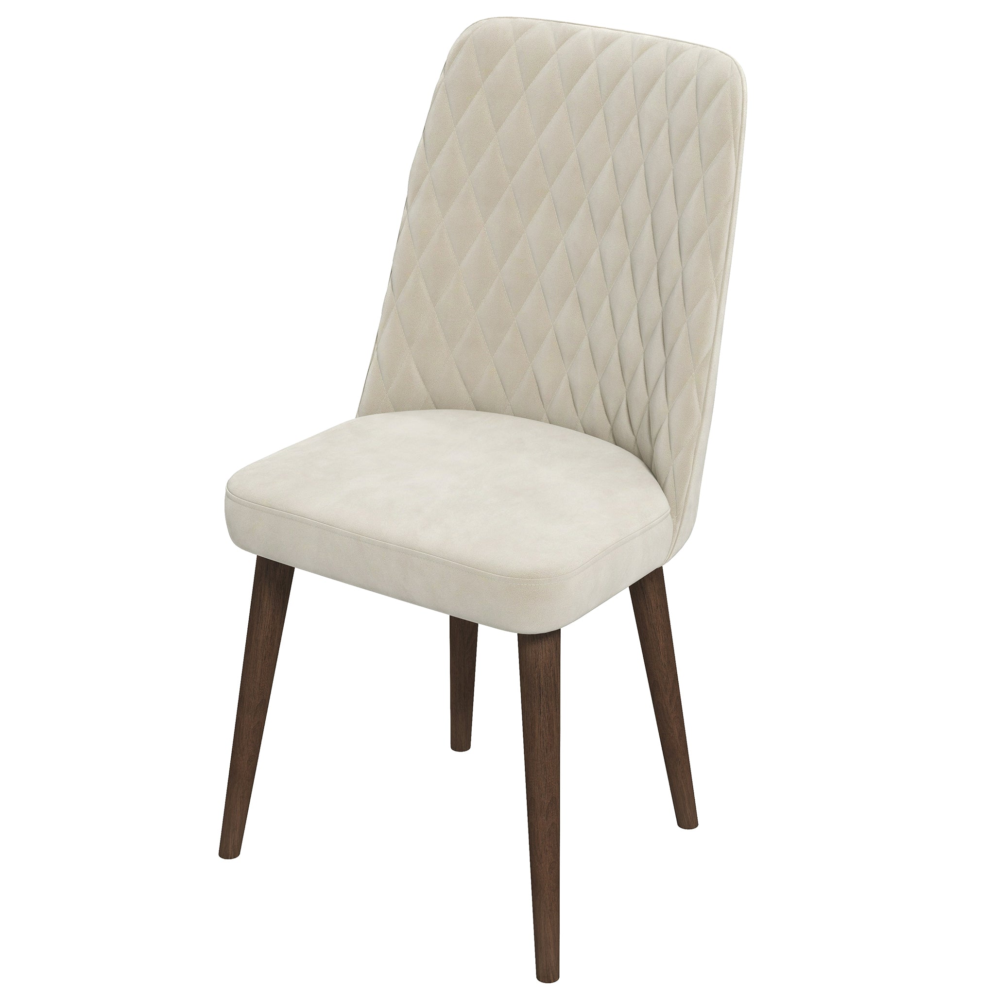 Katie Beige Velvet Dining Chair (Set Of 2) - DCH01701001
