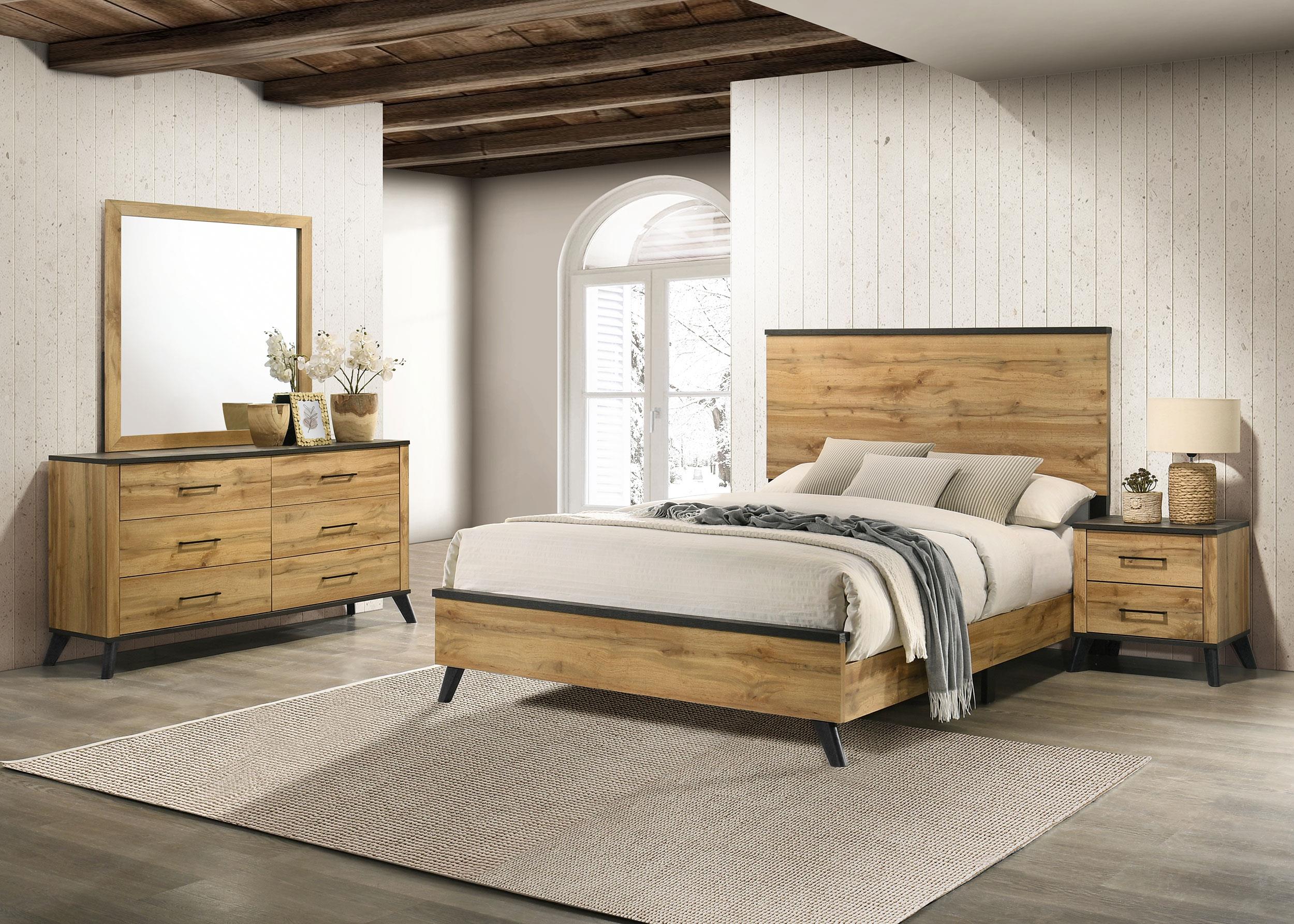 Kaywood 4-piece Queen Bedroom Set Natural Pine - 225001Q-S4