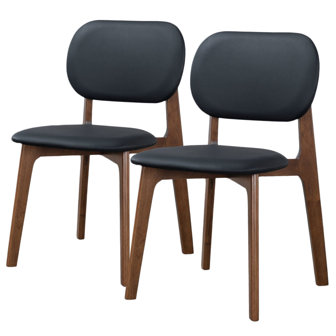 Kelsey Black Leather Dining Chair (Set Of 2) - DCH00801401