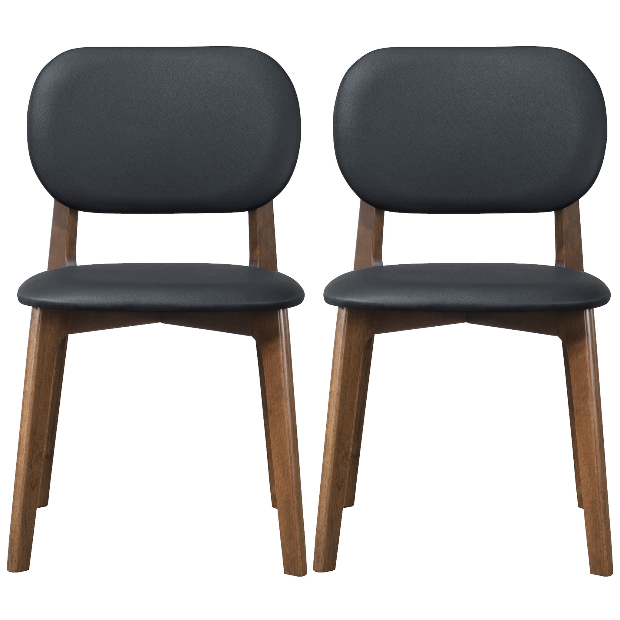 Kelsey Black Leather Dining Chair (Set Of 2) - DCH00801401